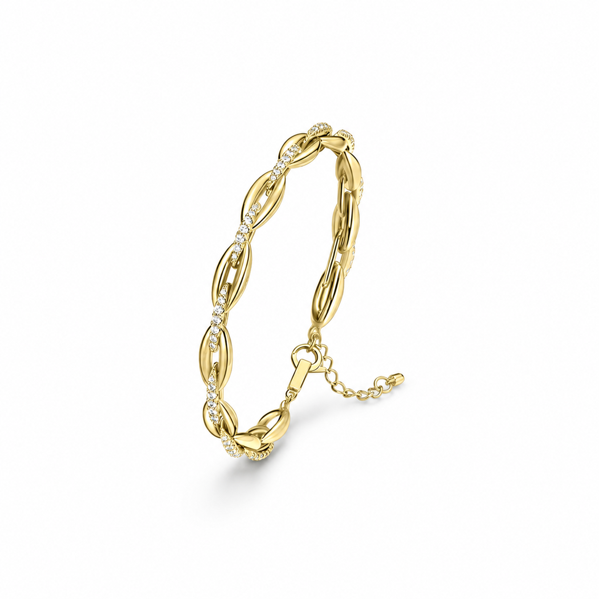 Chiara 14K Gold Oval Link Bracelet