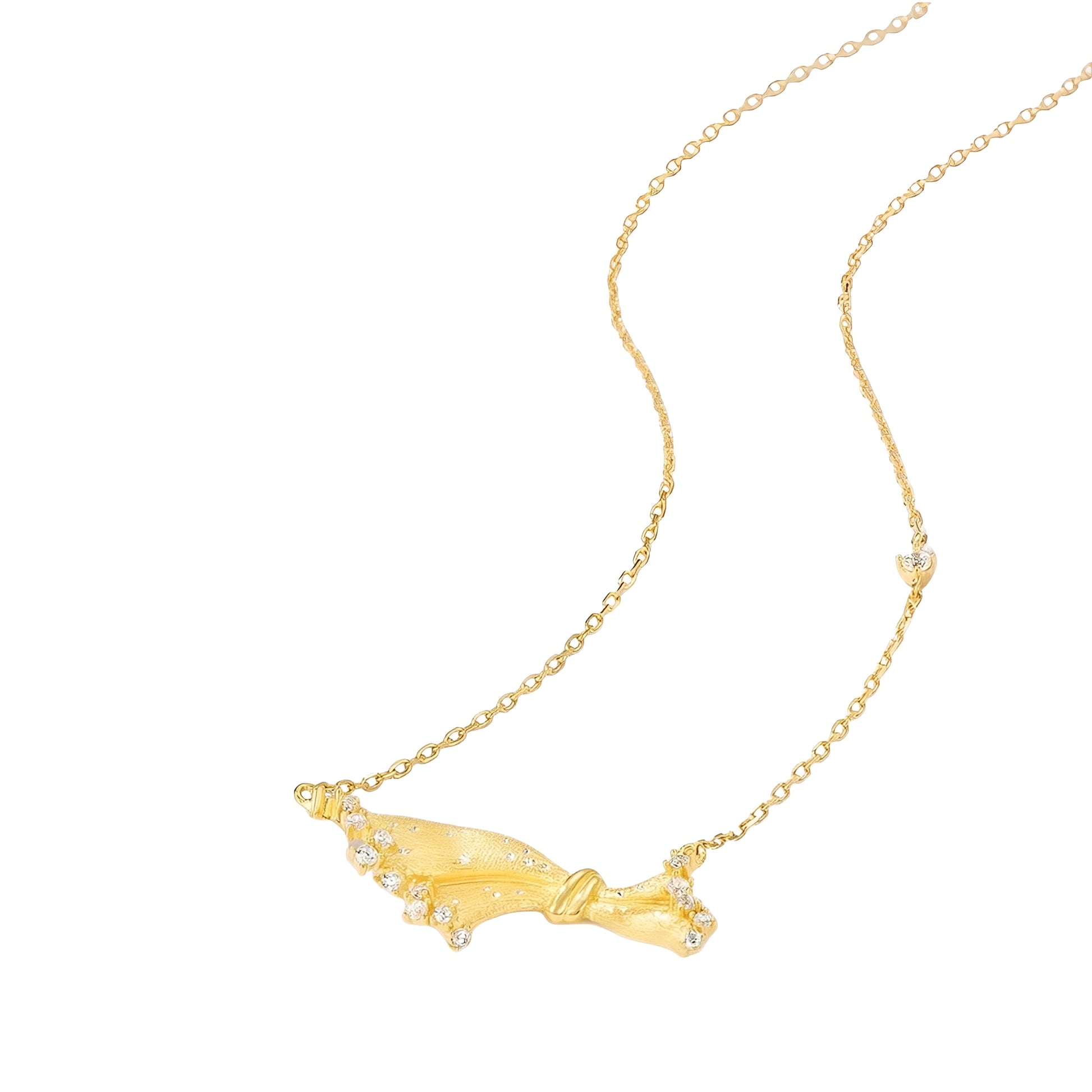 Chrysippus 14K Gold Butterfly Knot Necklace