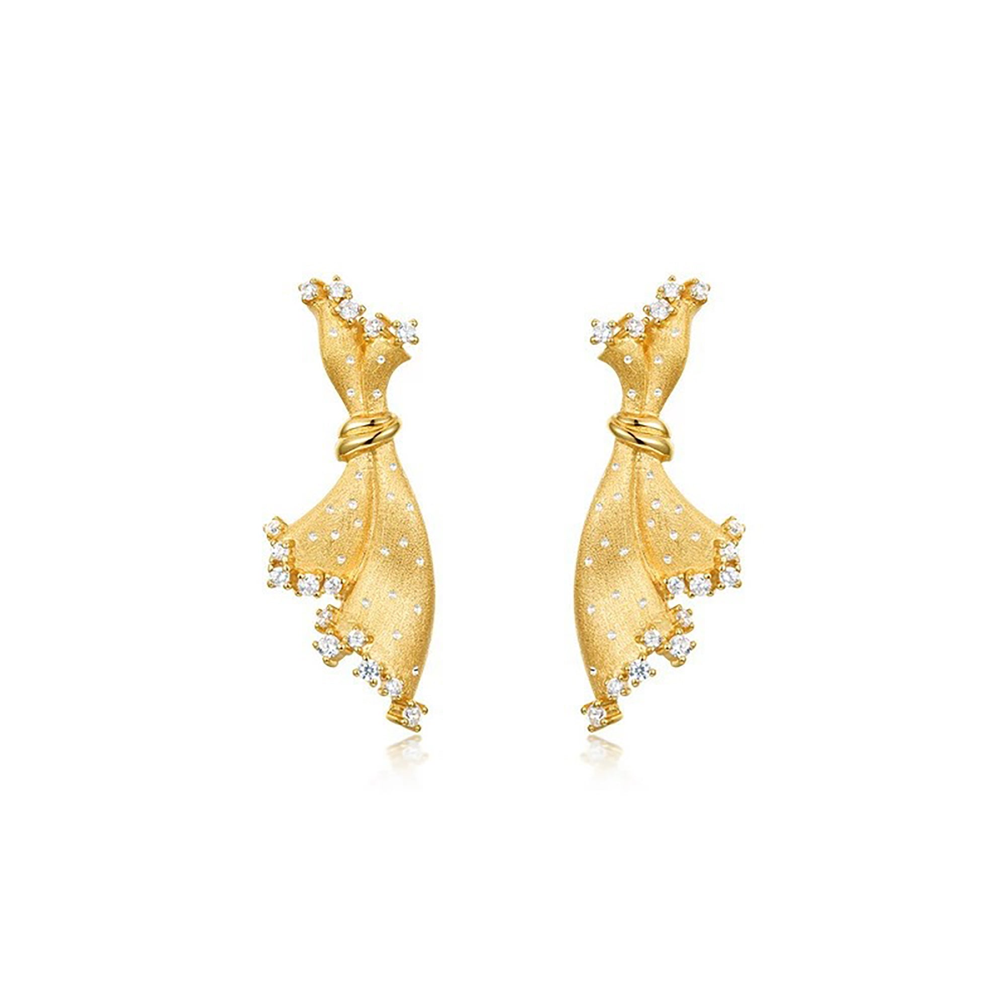 Chrysippus 14K Gold Butterfly Stud Earrings