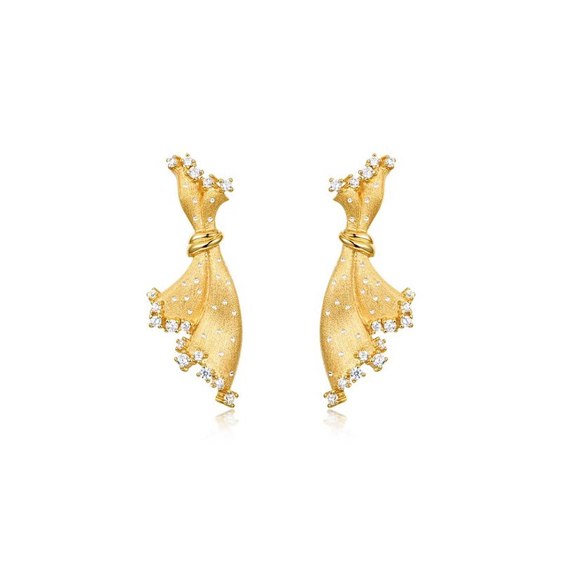 Chrysippus 14K Gold Butterfly Stud Earrings