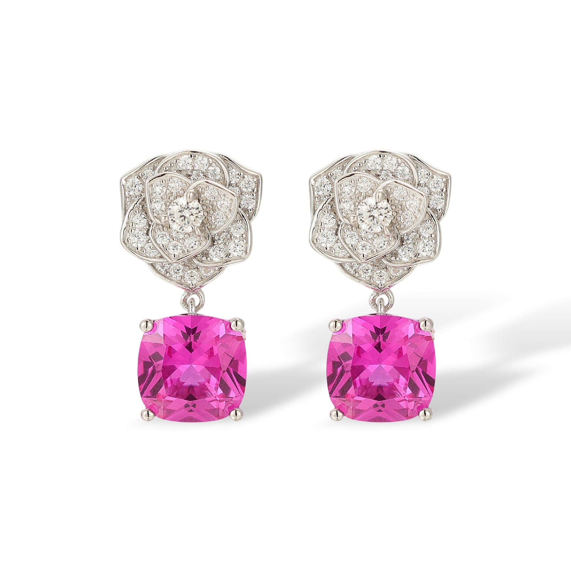 Cibelle Red Floral Earrings