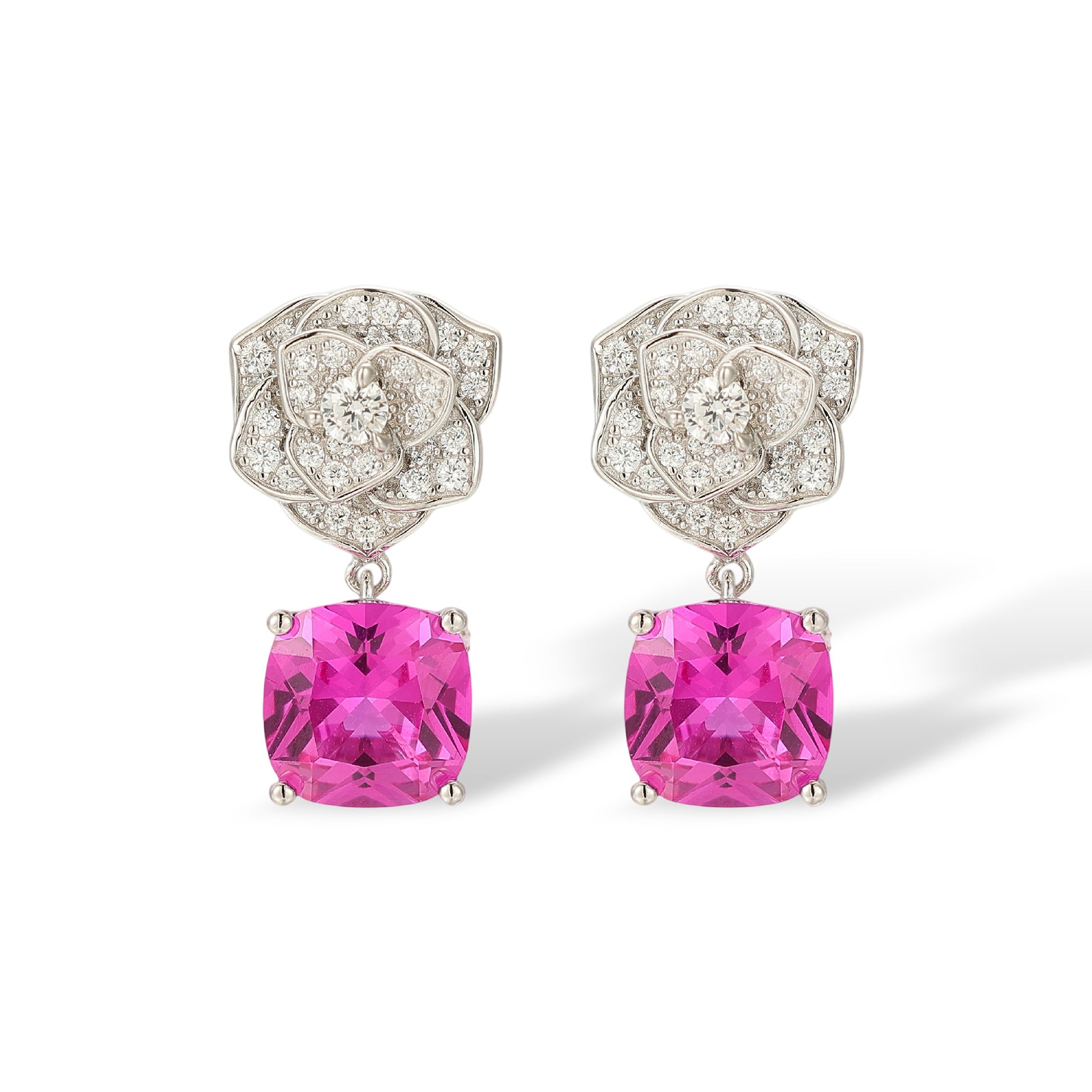 Cibelle Red Floral Earrings