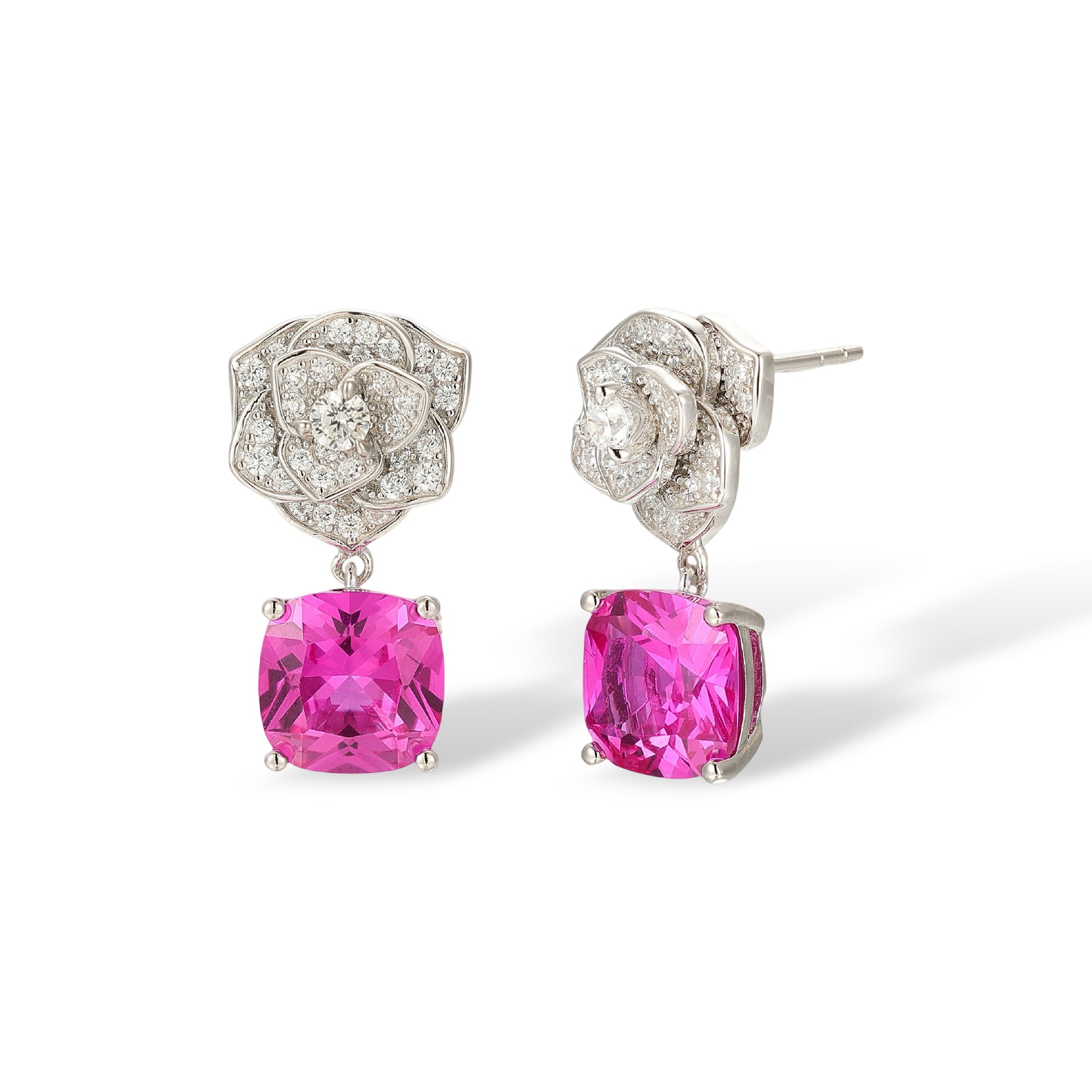 Cibelle Red Floral Earrings