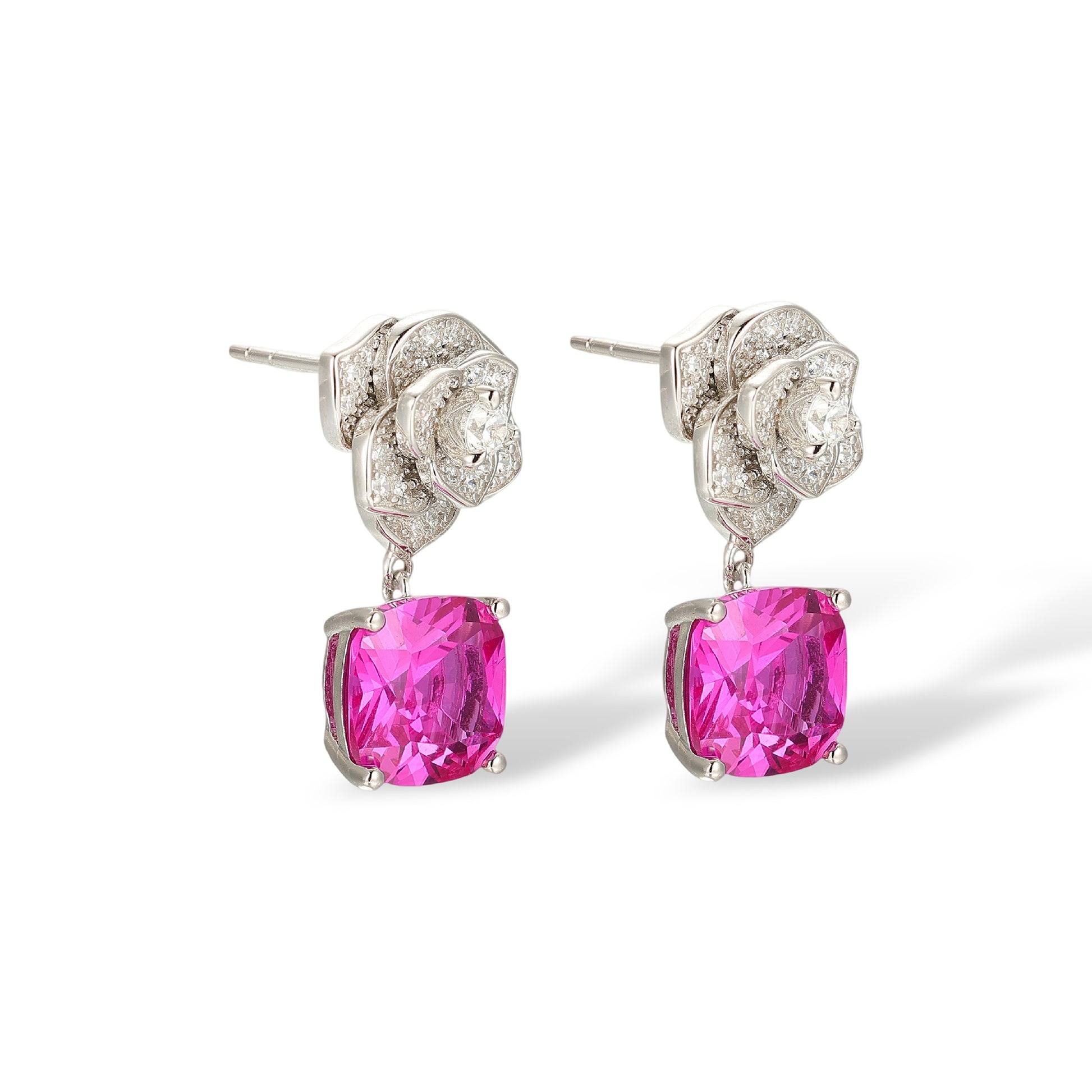 Cibelle Red Floral Earrings