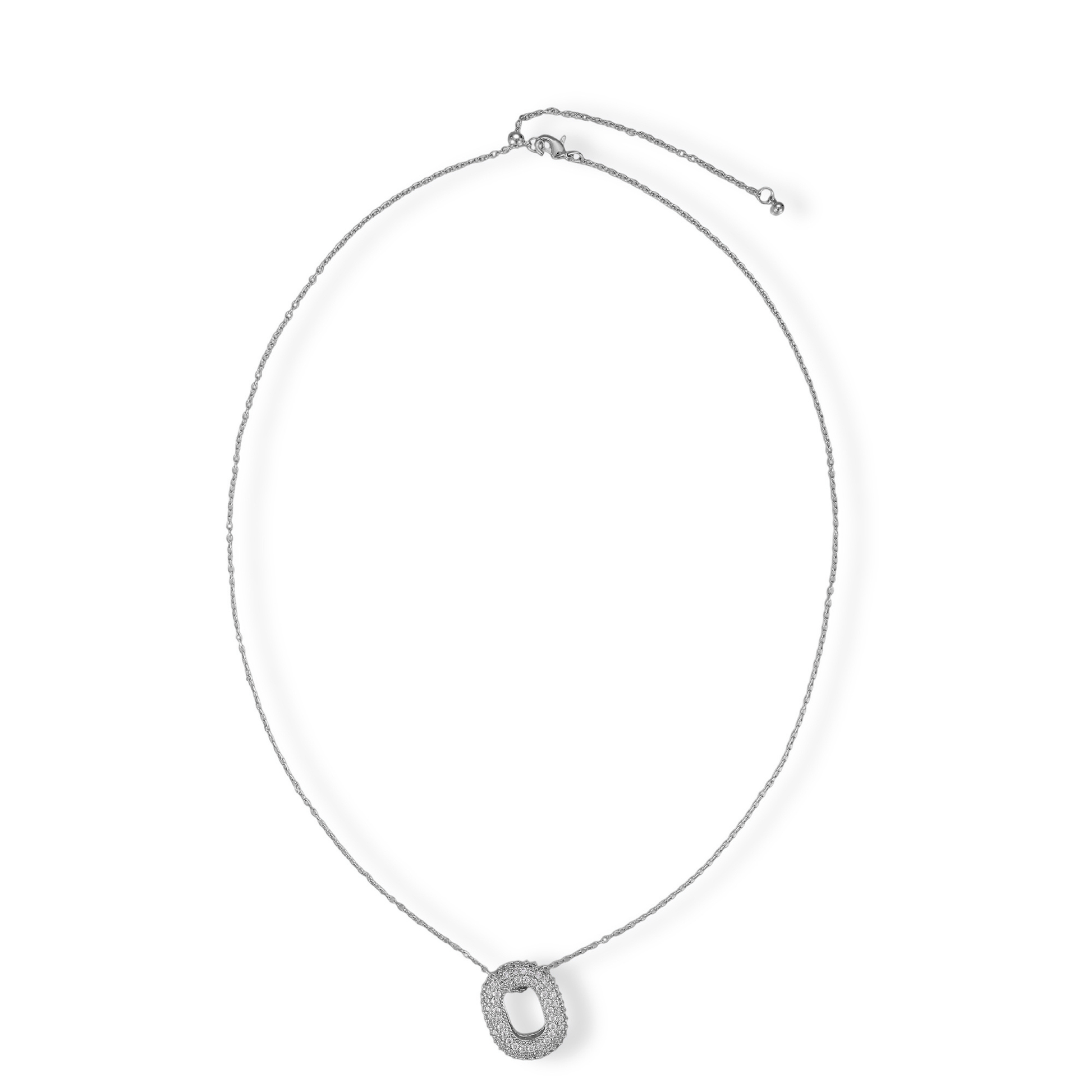 Cindy 14K Gold Hollow Oval Necklace
