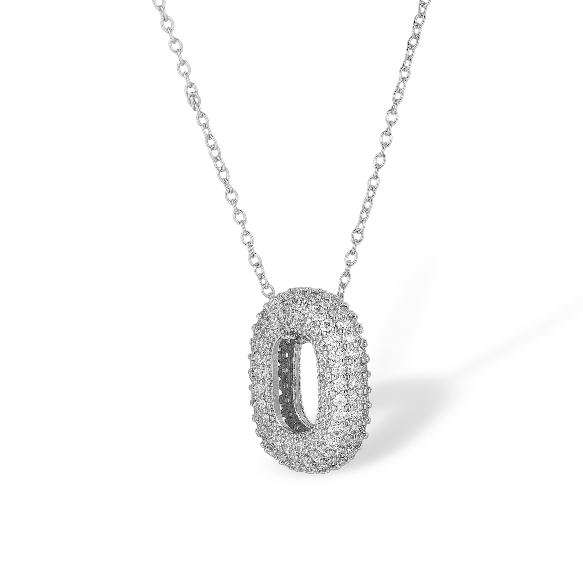 Cindy 14K Gold Hollow Oval Necklace
