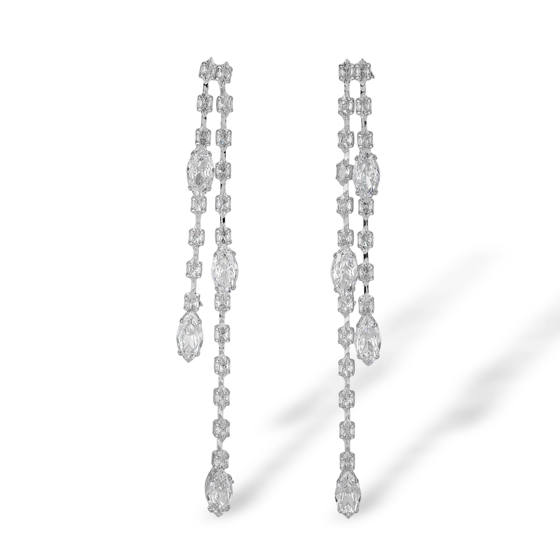 Clarence 14K Gold Marquise Drop Earrings