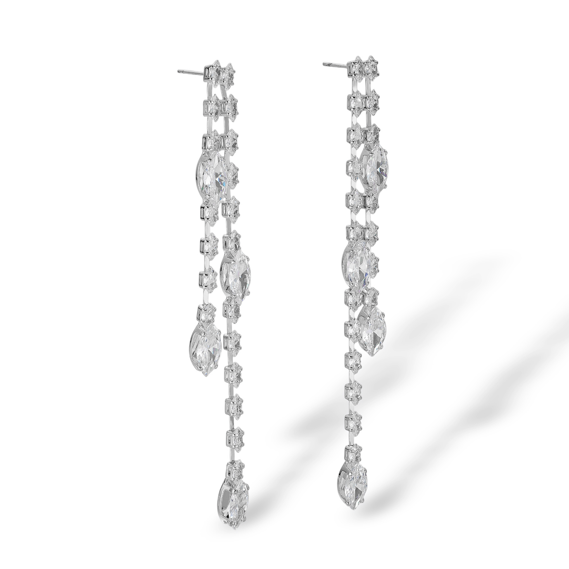 Clarence 14K Gold Marquise Drop Earrings