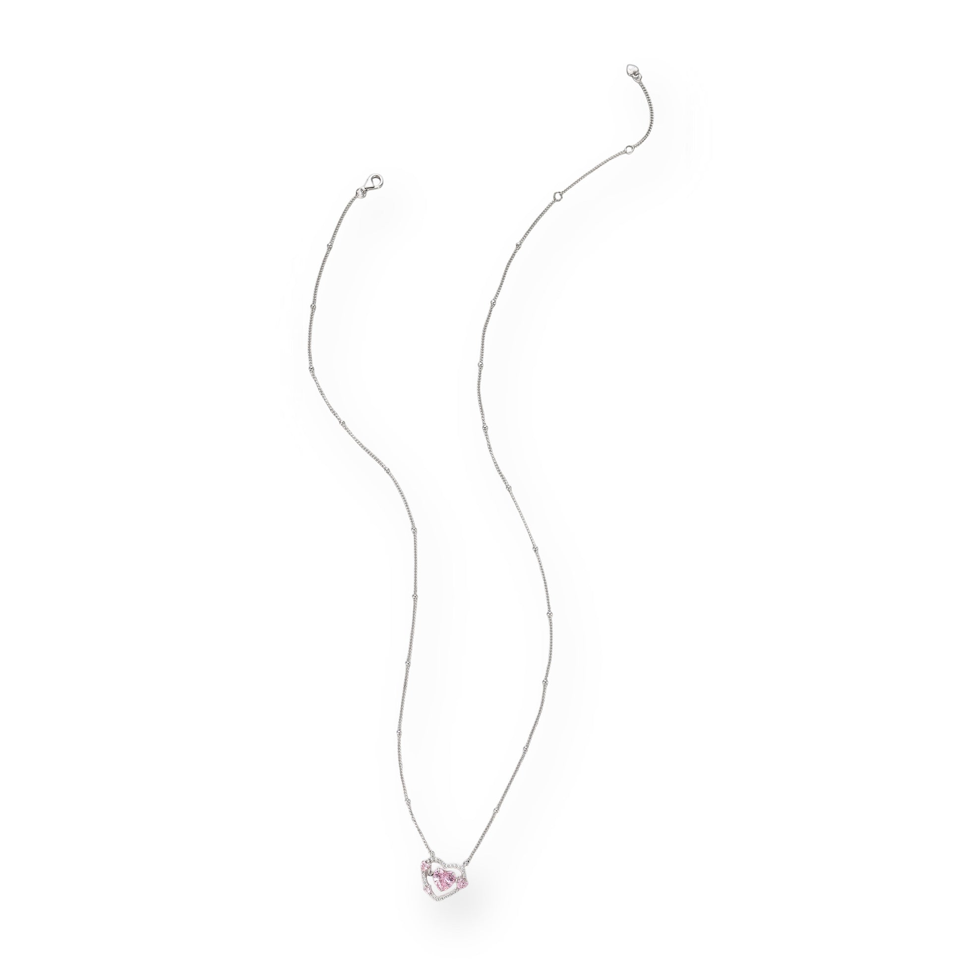 Clémence Pink Heart Necklace