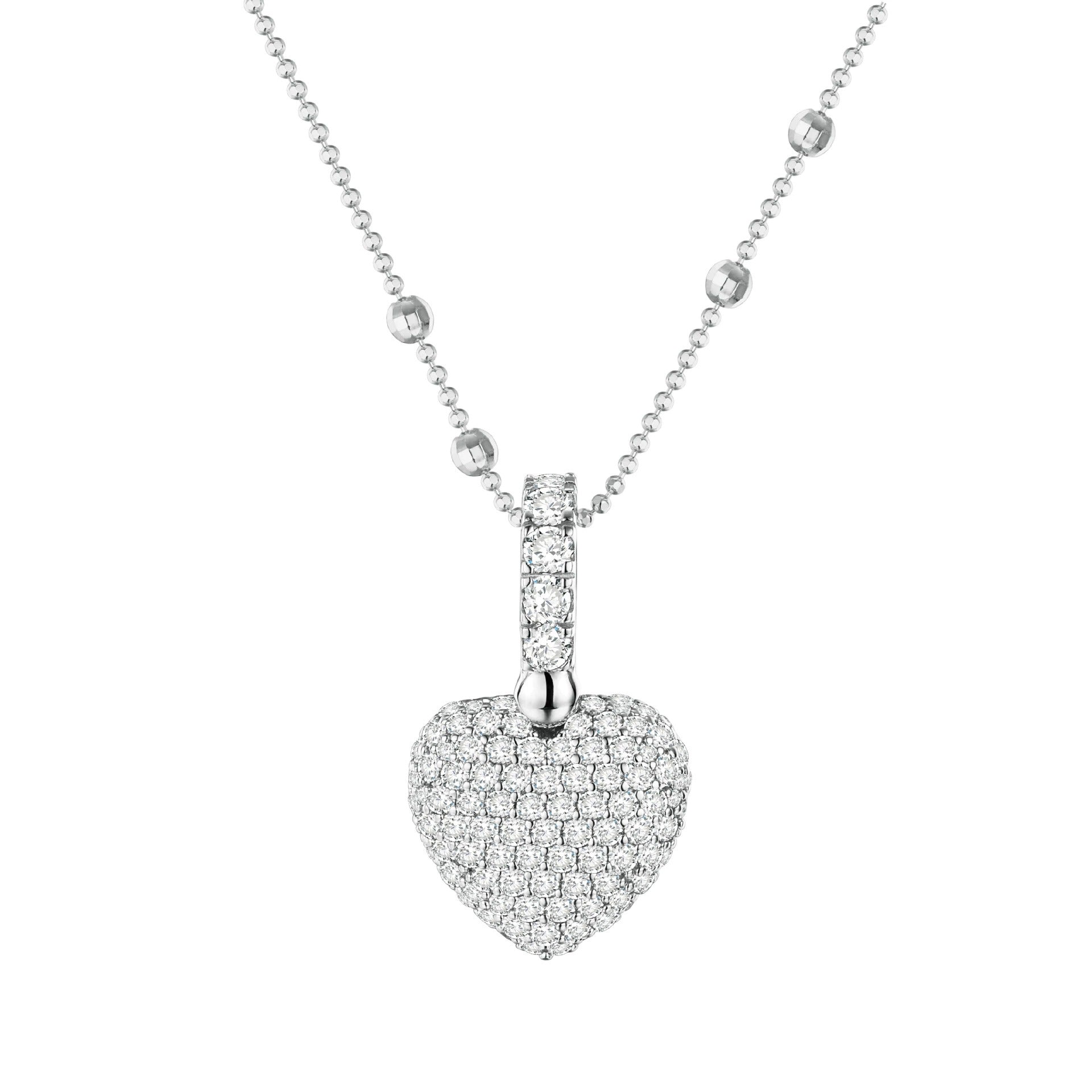 Cœur White Heart Necklace