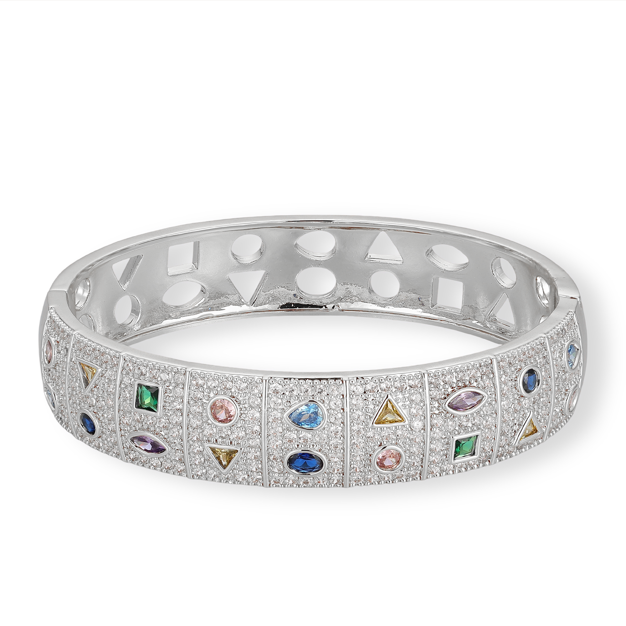 Conny 14K Gold Mixed Shape Bangle
