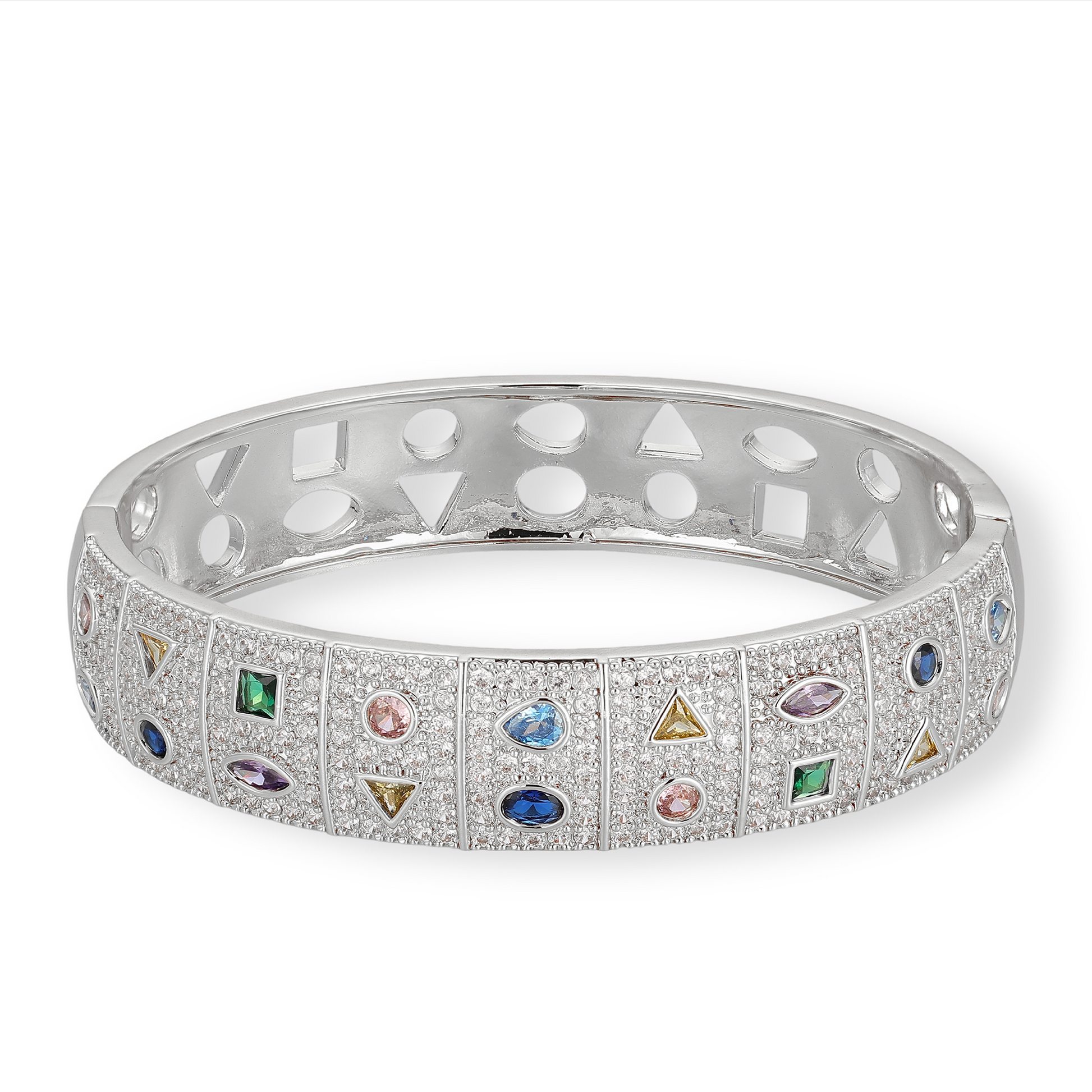 Conny 14K Gold Mixed Shape Bangle