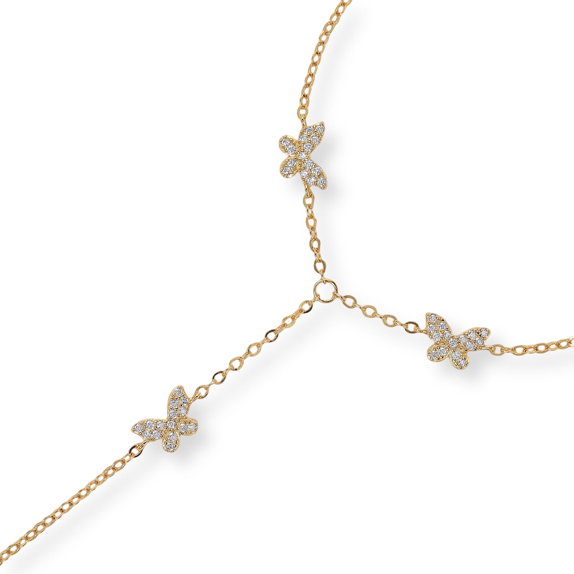 Cordélie 18K Gold Butterfly Linked Finger Bracelet