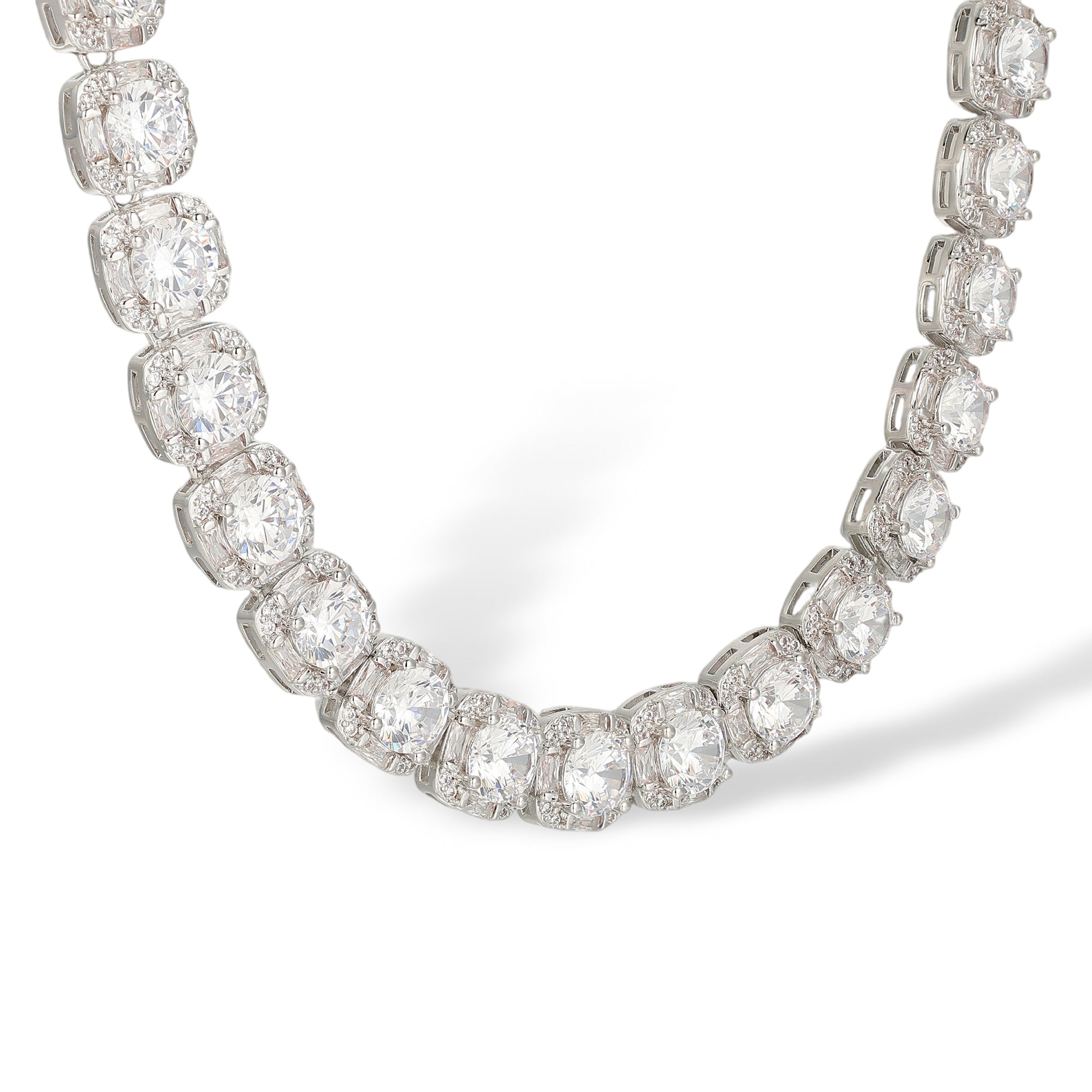 Daghild White Cushion Necklace