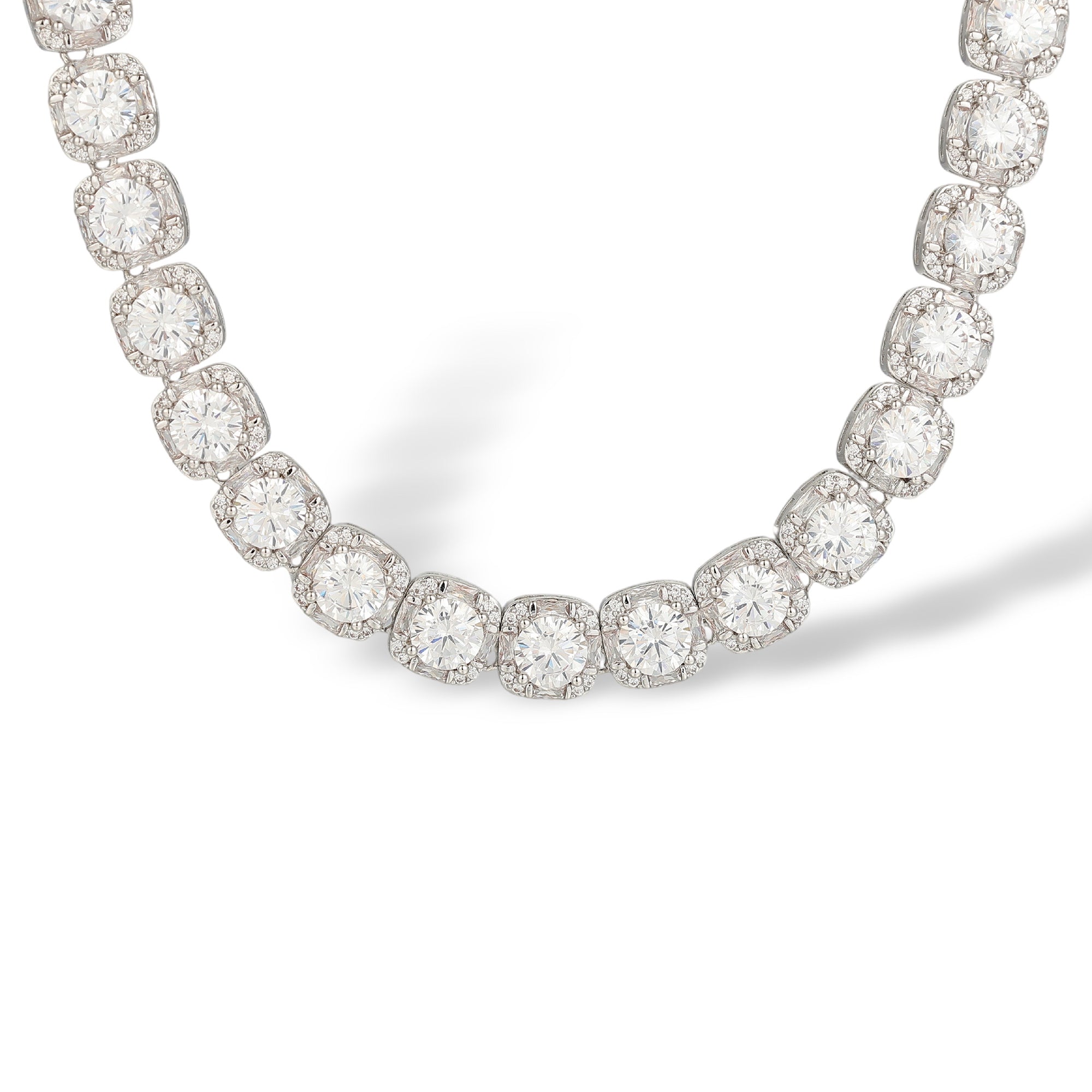 Daghild White Cushion Necklace