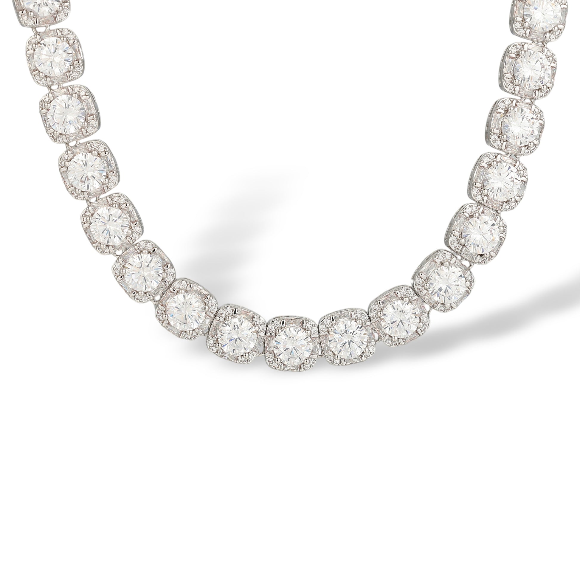 Daghild White Cushion Necklace