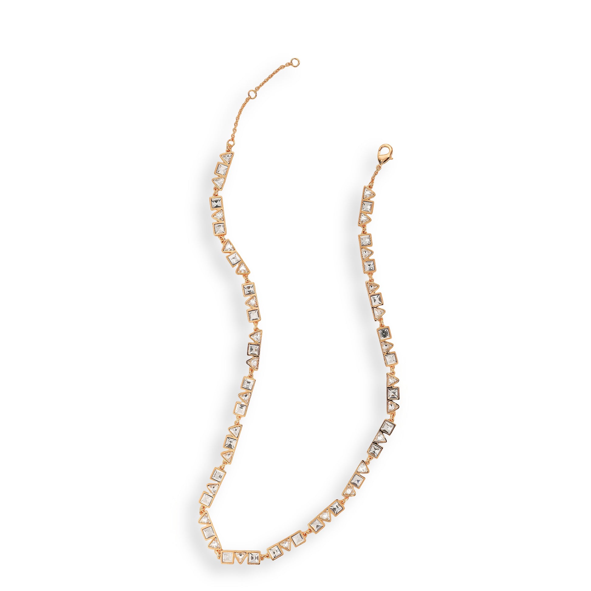 Daghilde 14K Gold Square Triangle Necklace