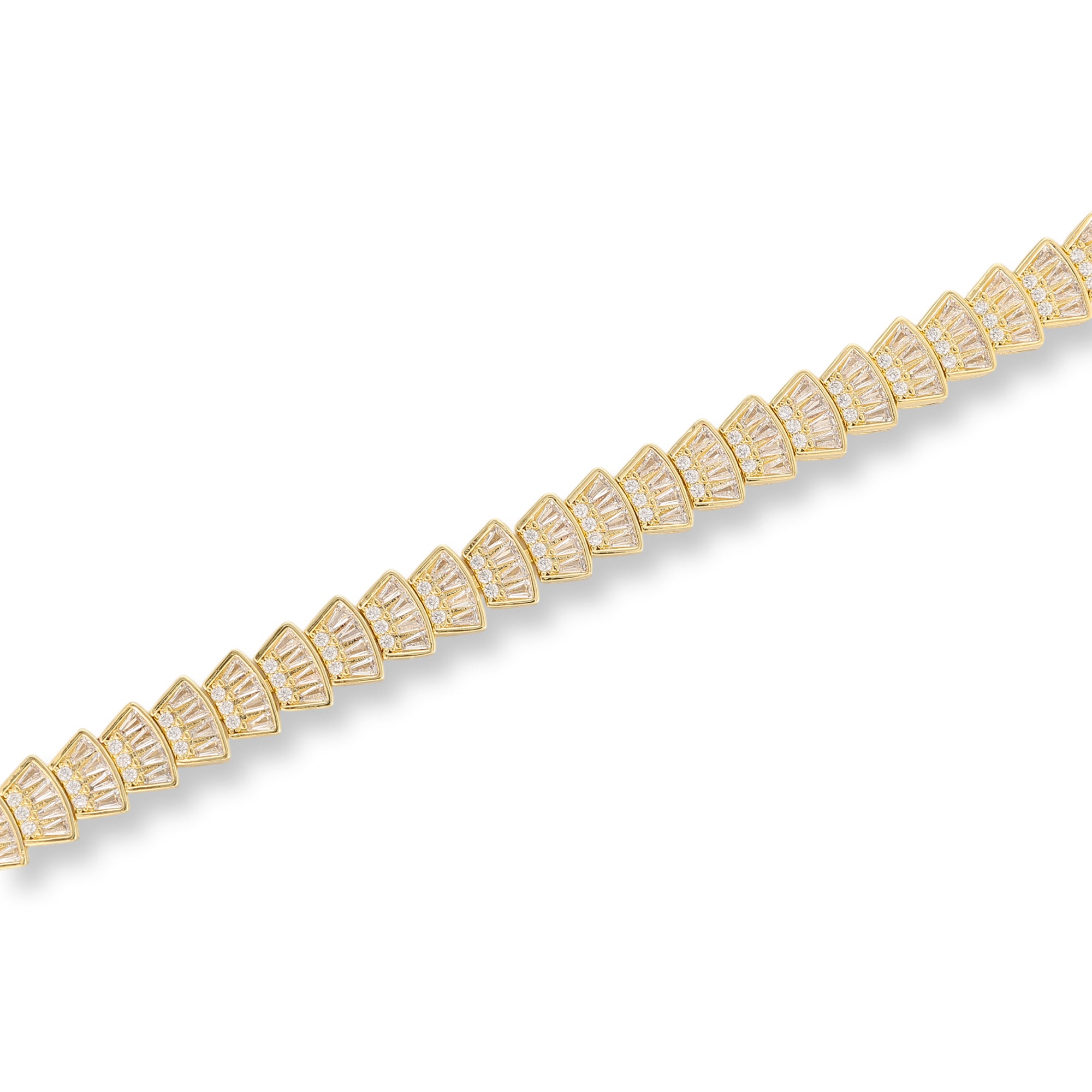 Dagmar 14K Gold Fan Bracelet