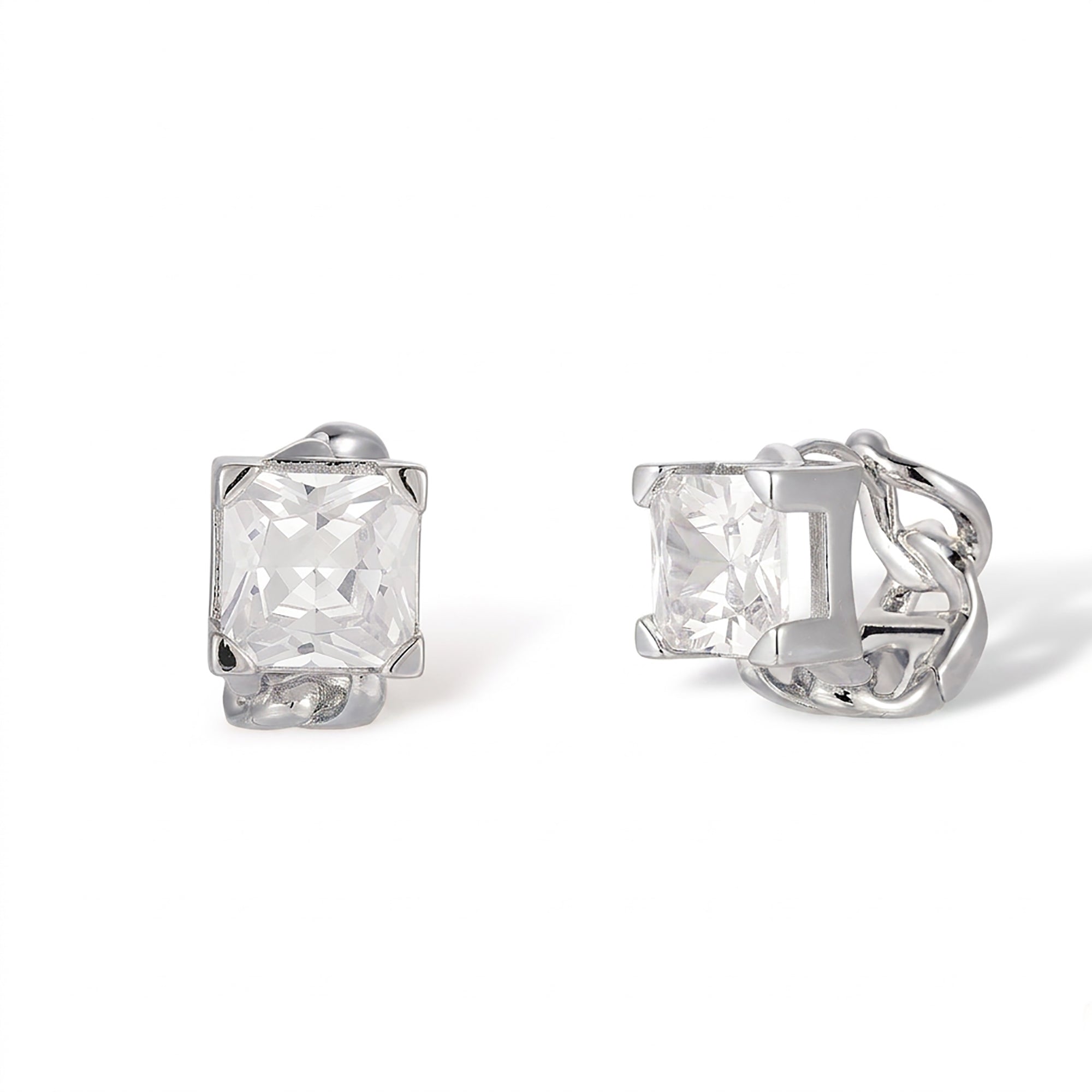 Dagswind 14K Gold Square Huggie Earrings