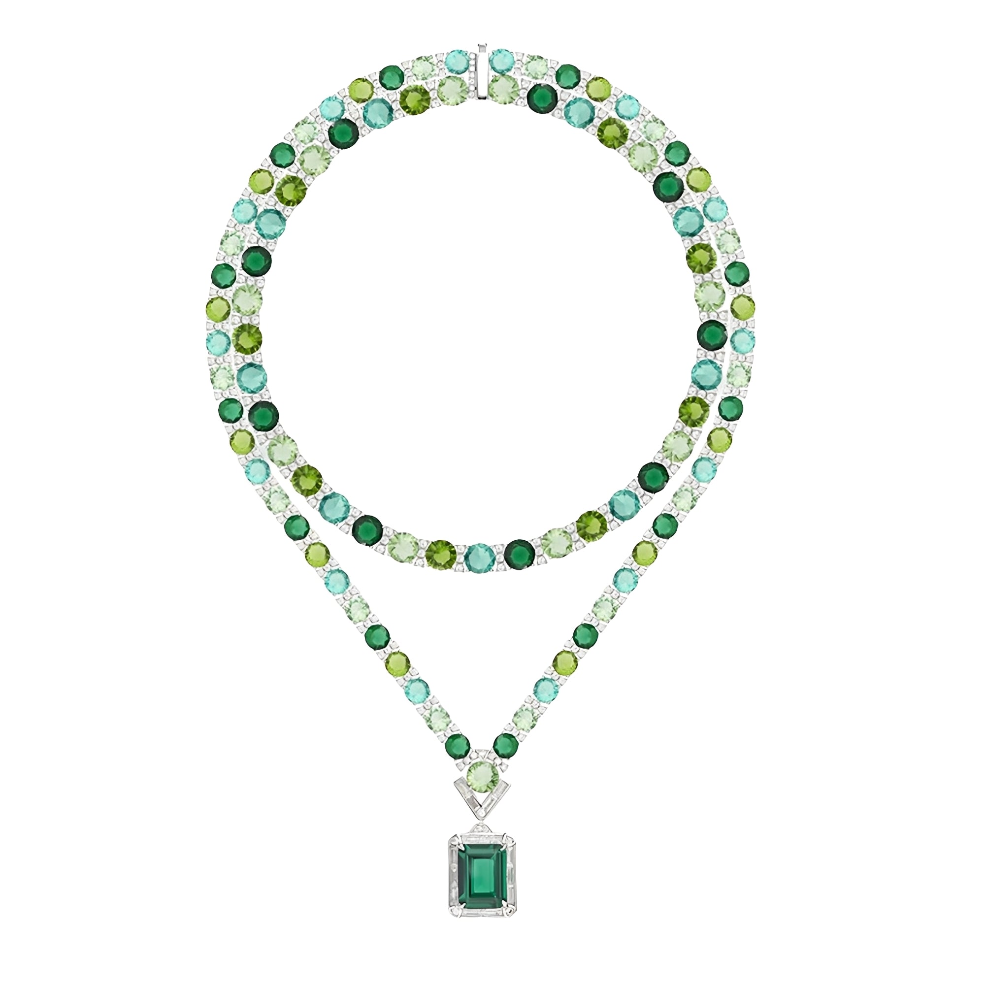 Dahlia Rectangular Necklace