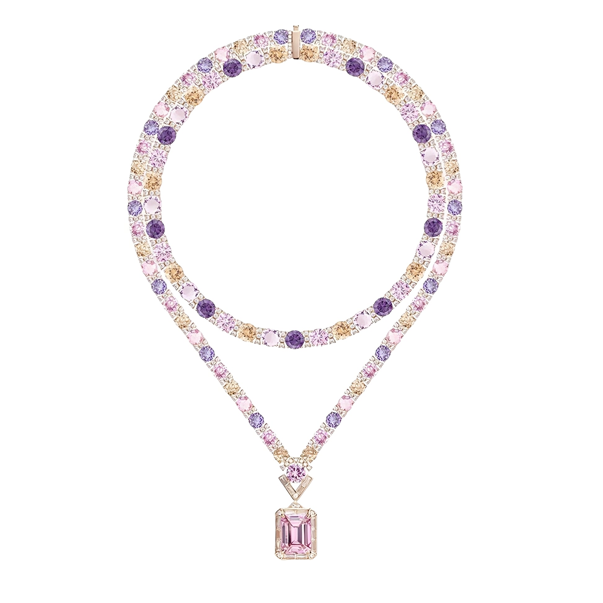 Dahlia Rectangular Necklace