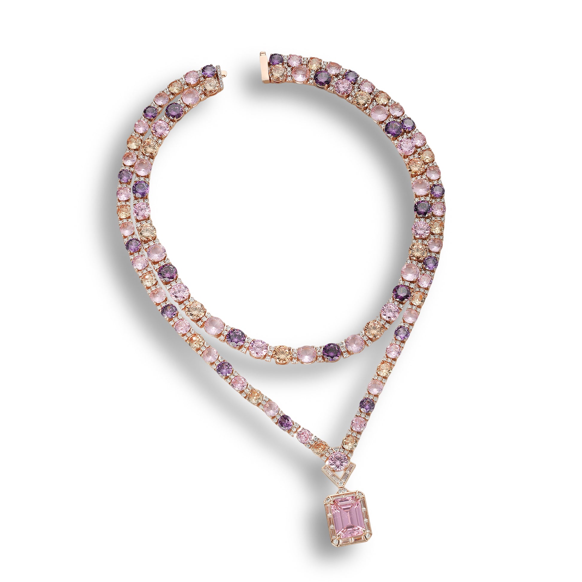 Dahlia Rectangular Necklace
