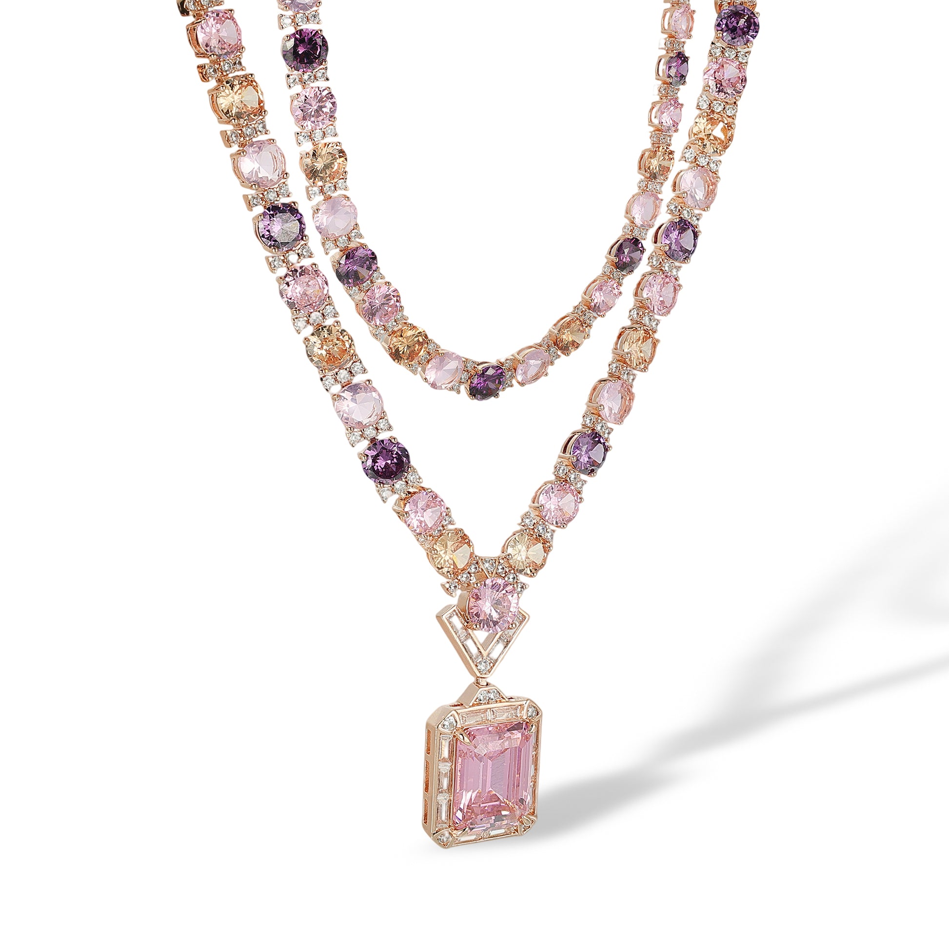 Dahlia Rectangular Necklace
