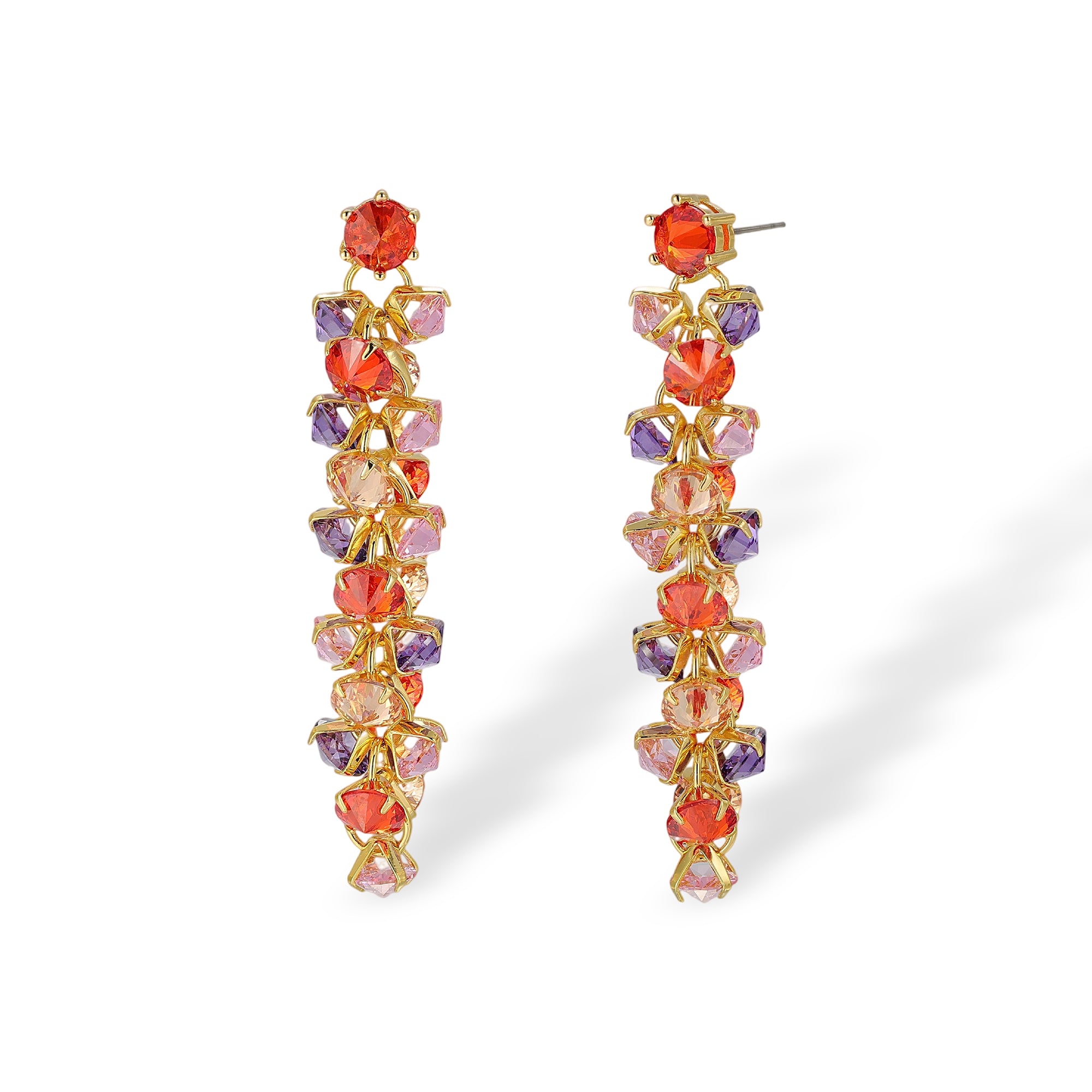 Dalia Multicolor Round Drop Earrings