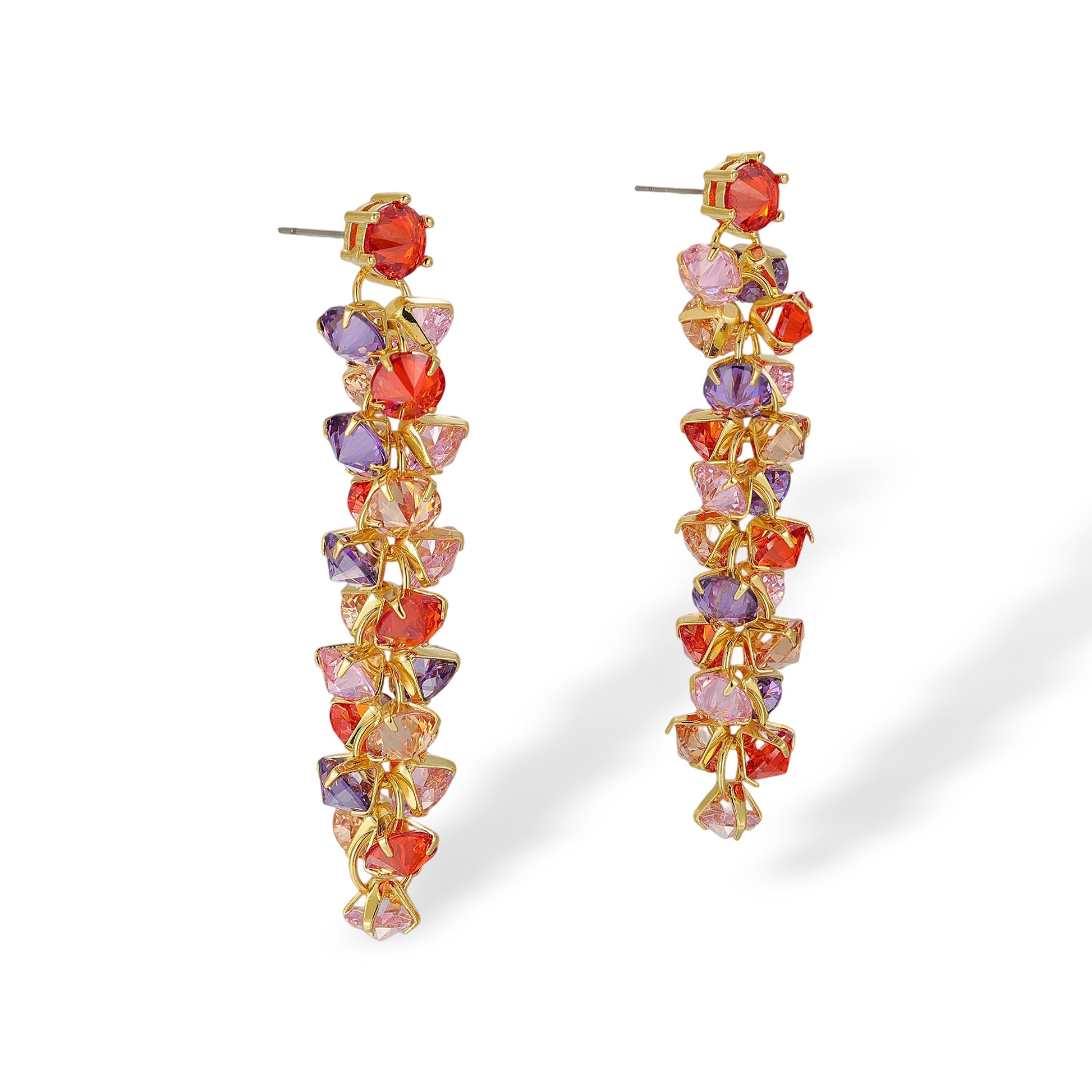 Dalia Multicolor Round Drop Earrings