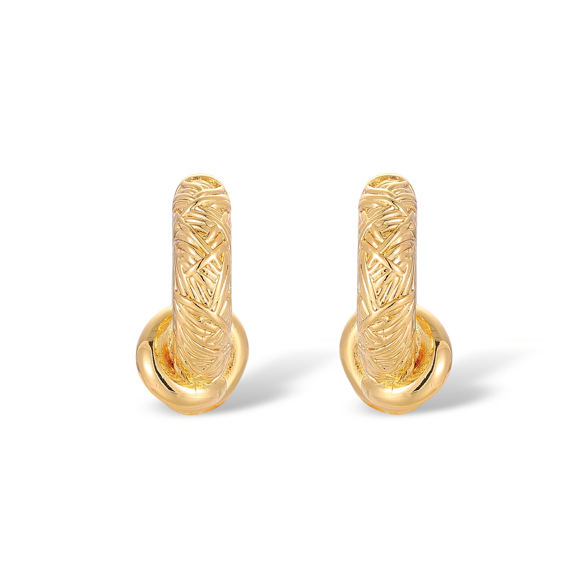 Delia 14K Gold Knot Earrings