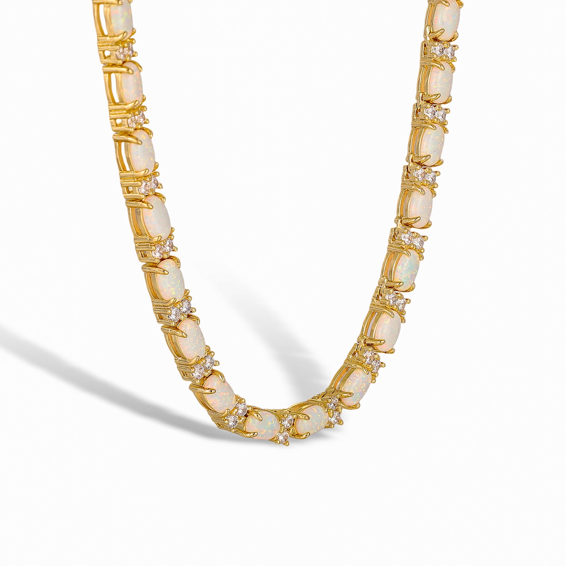 Christiane Oval Natural Stone Necklace