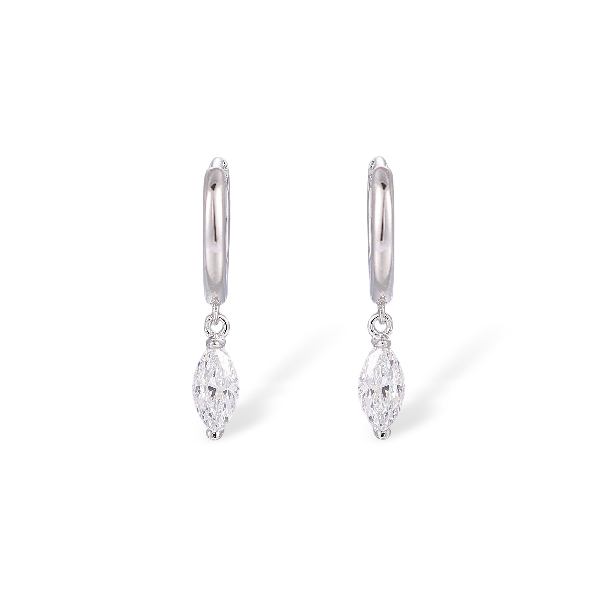 Dietwina 14K Gold Marquise Earrings