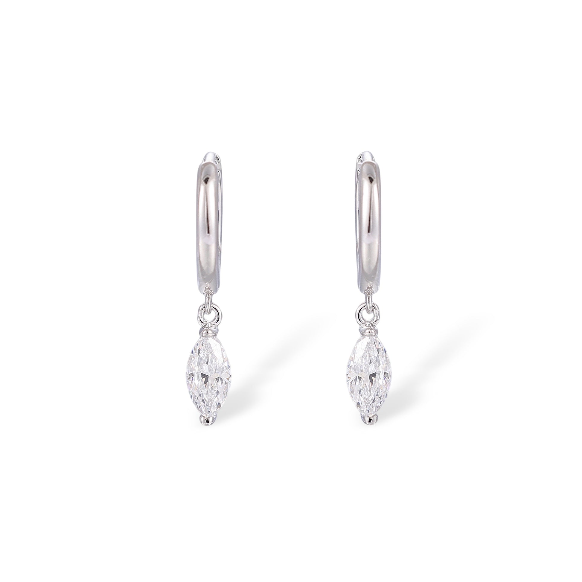 Dietwina 14K Gold Marquise Earrings