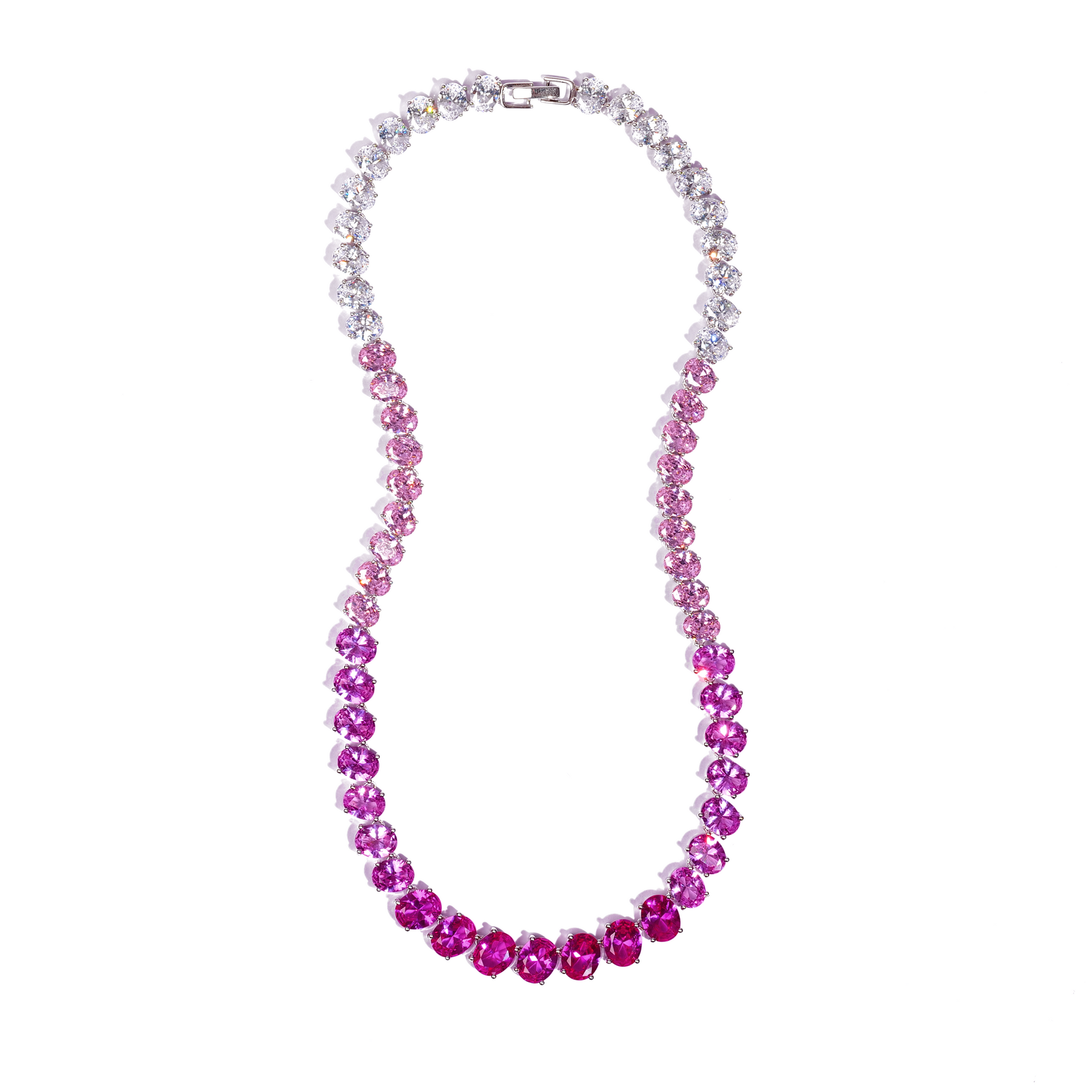 Dörte Pink Oval Necklace