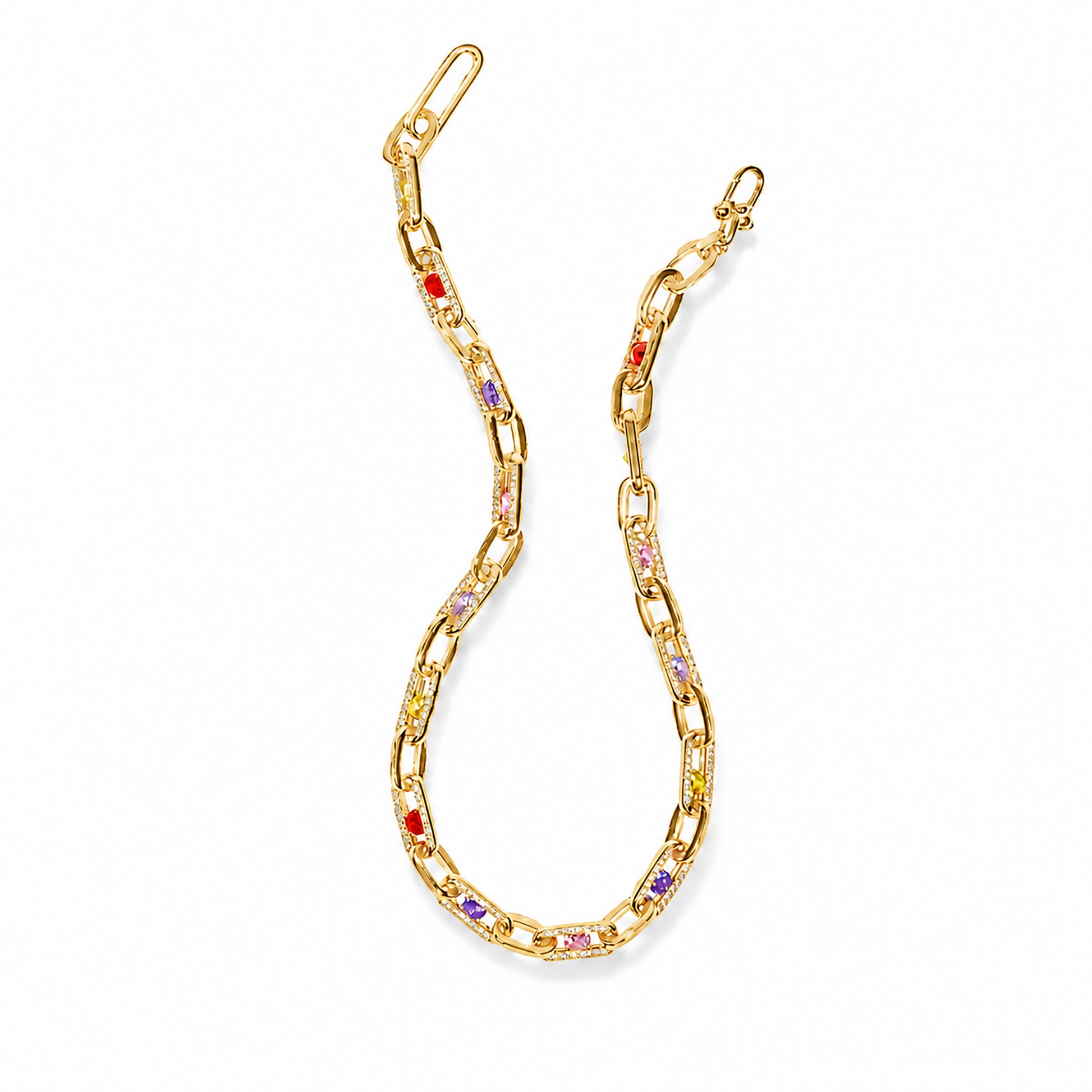 Dune 14K Gold Move Oval Link Choker Necklace
