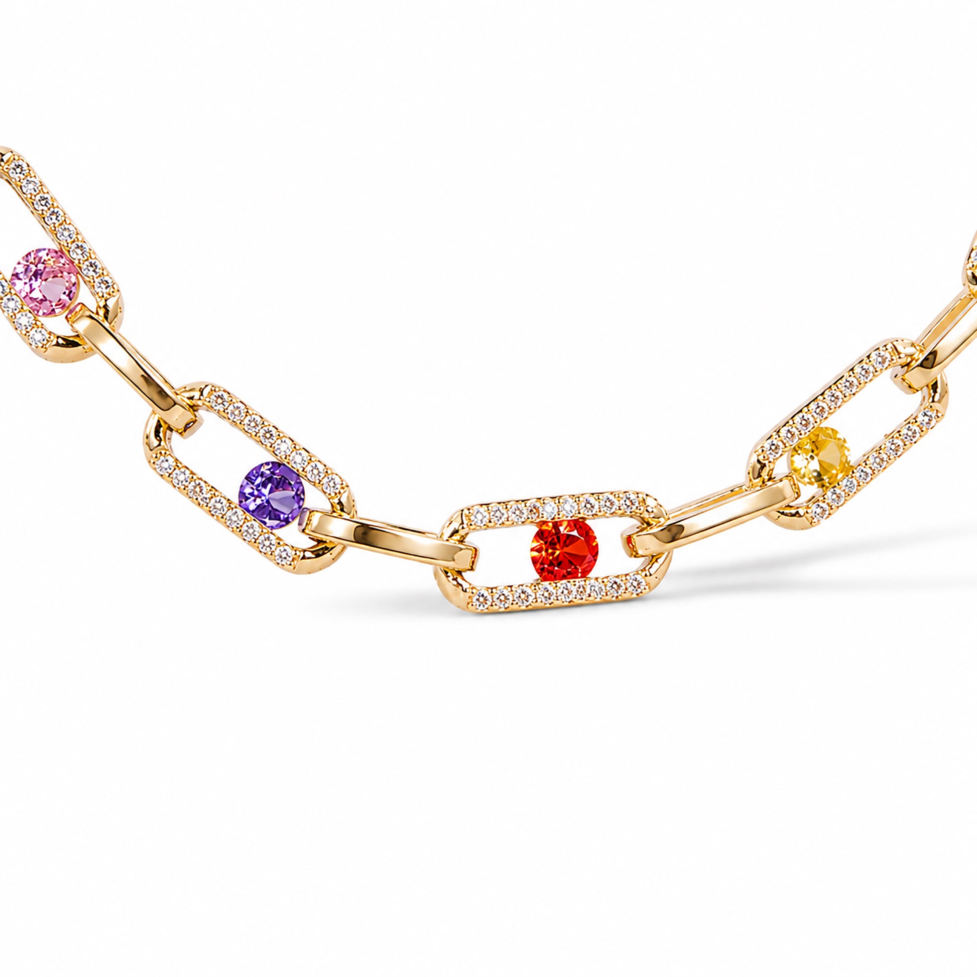 Dune 14K Gold Move Oval Link Choker Necklace