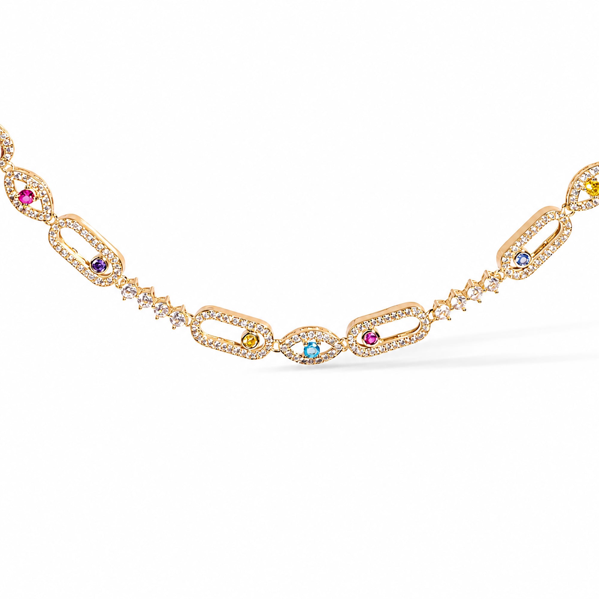 Dune 14K Gold Move Oval Link Necklace