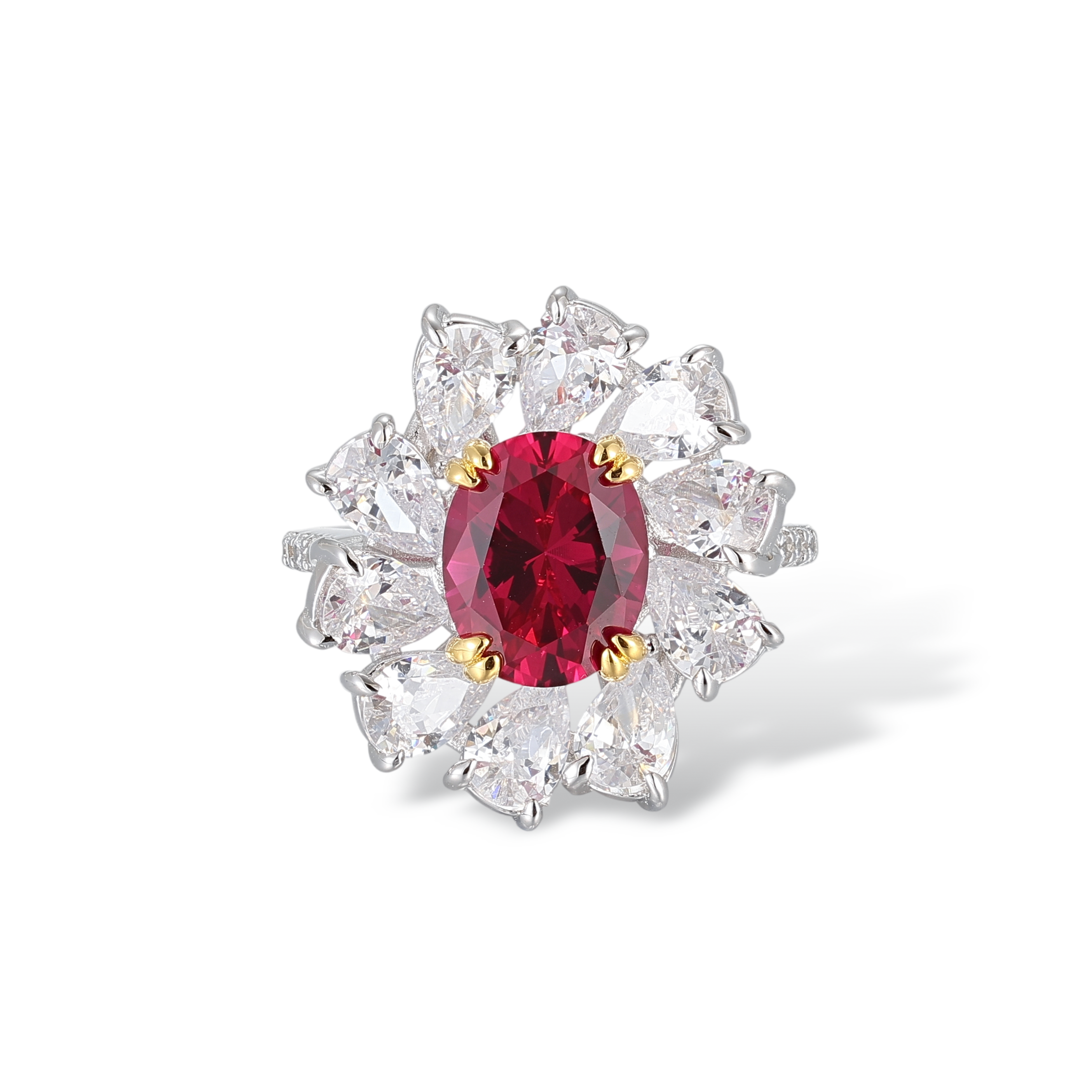 Éclat Ruby Blossom Ring