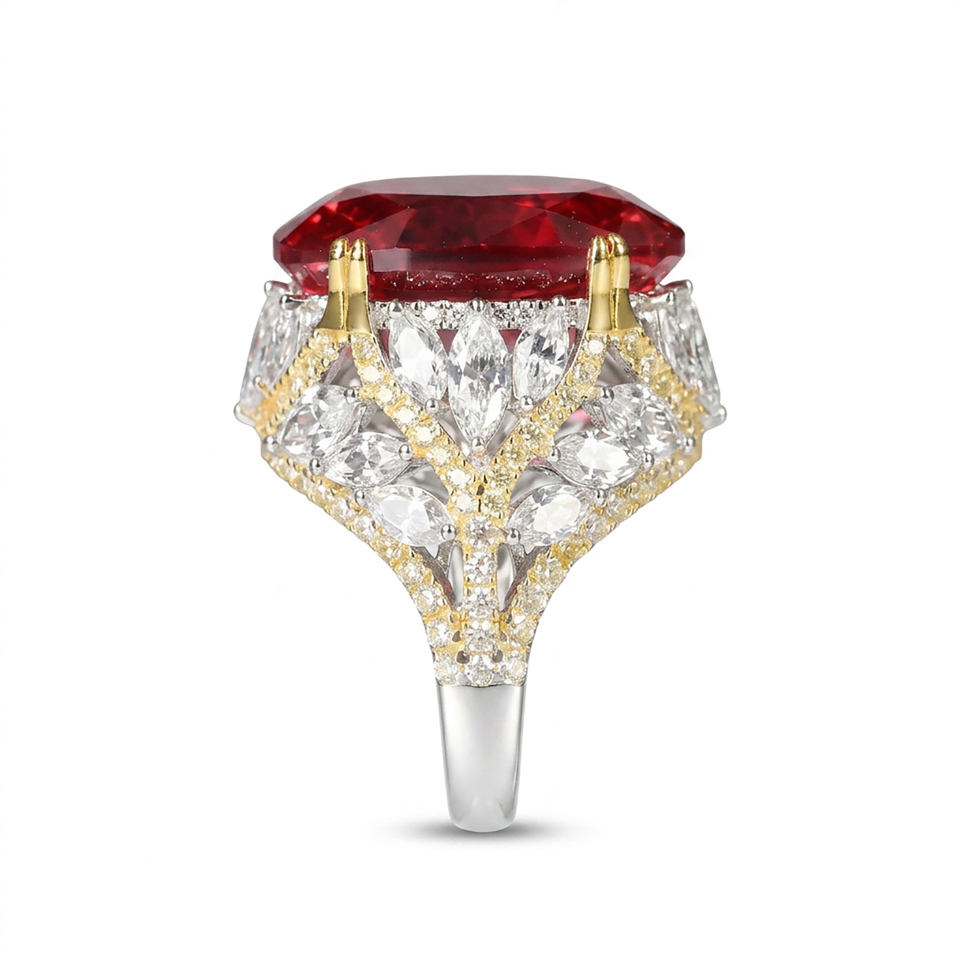 Edelmina Red Oval Ring