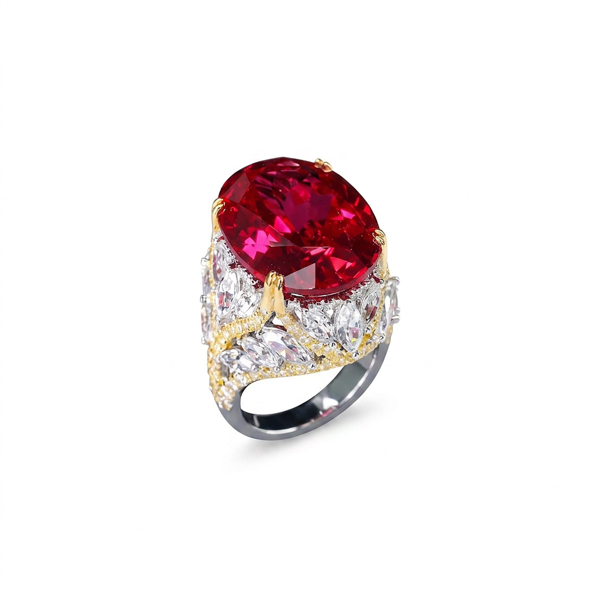 Edelmina Red Oval Ring