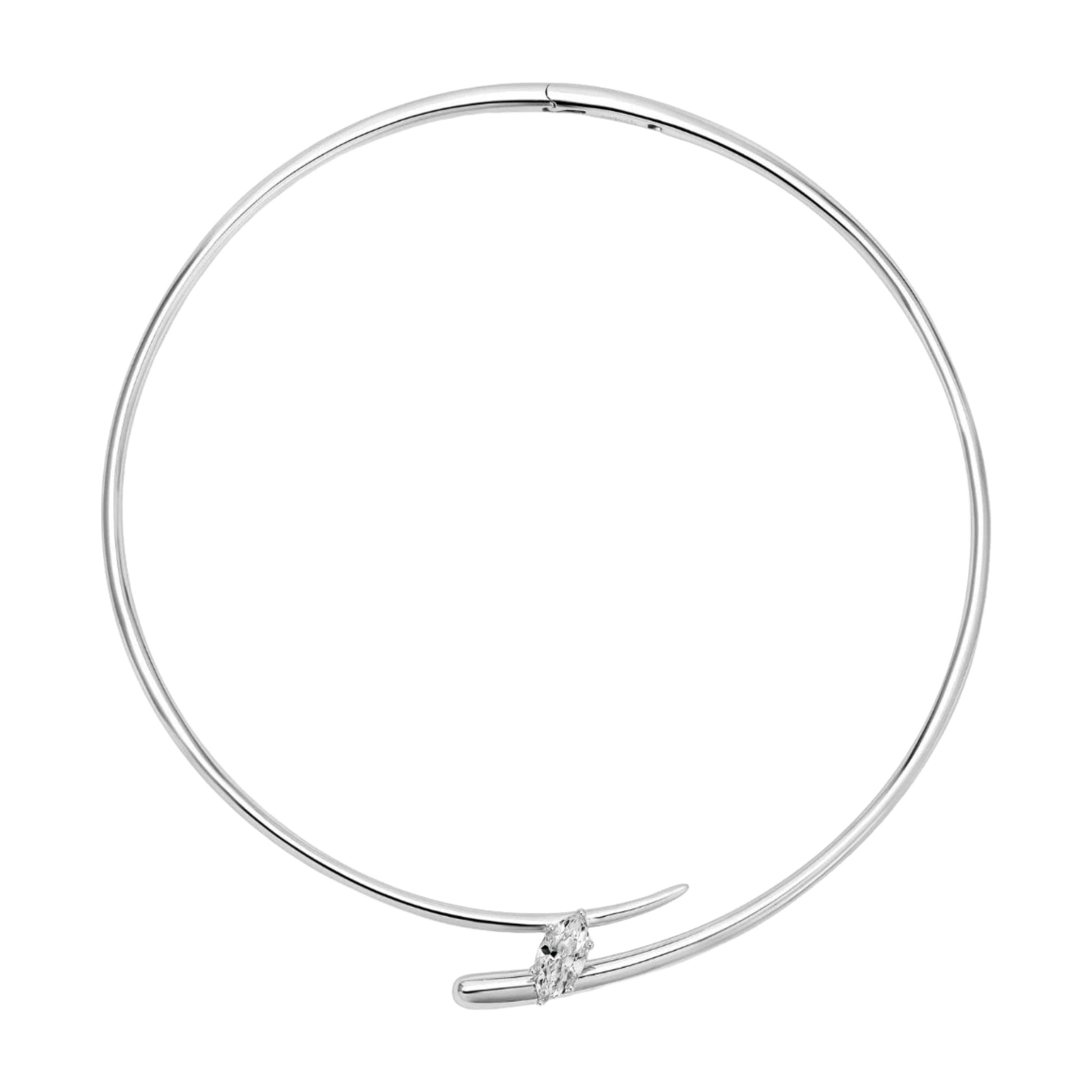 Edelrun 18K Gold Marquise Choker Necklace