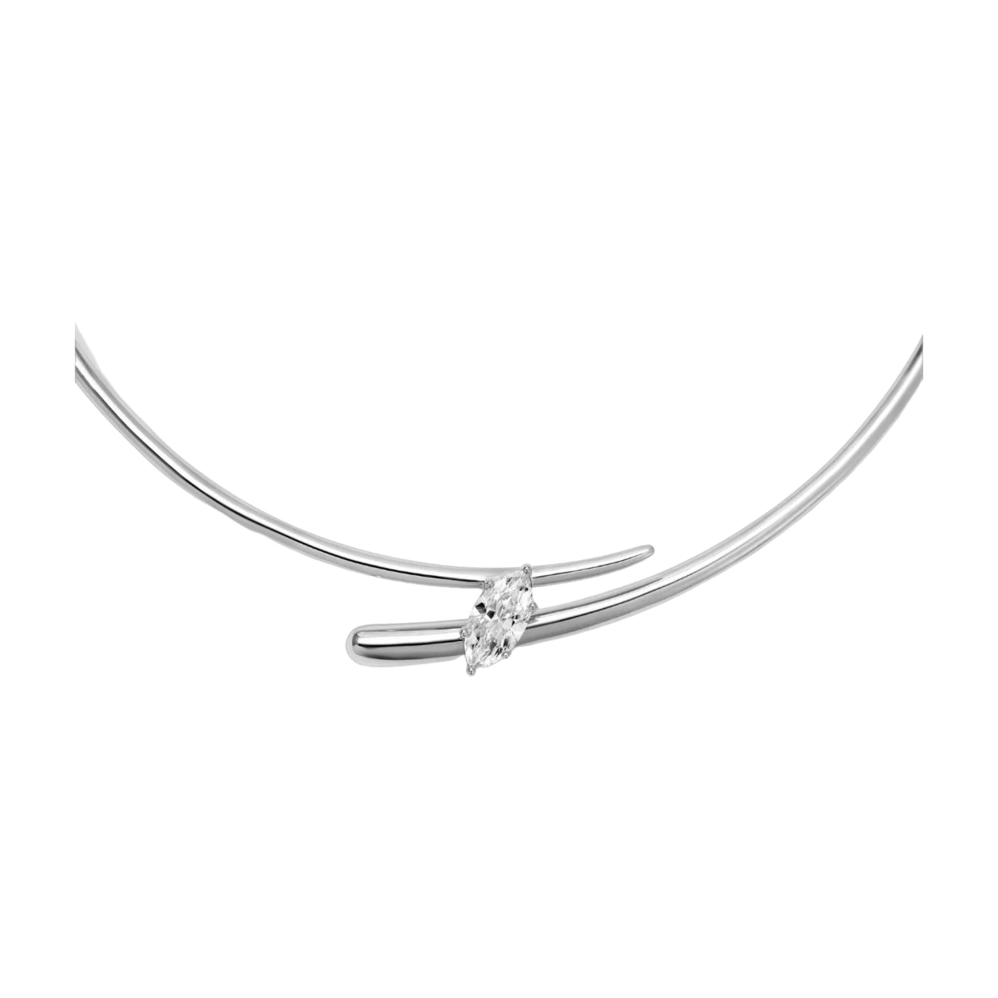 Edelrun 18K Gold Marquise Choker Necklace