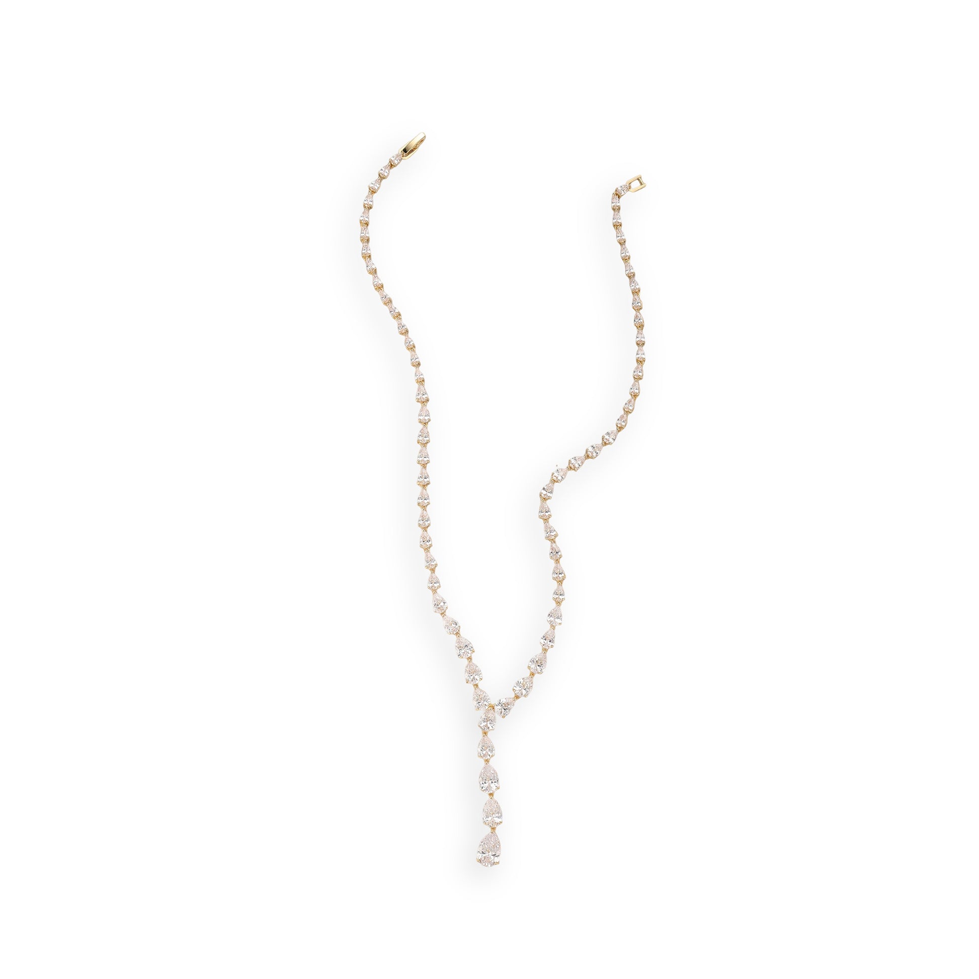 Edeltraud 14K Gold Teardrop Drop Earrings & Necklace Set