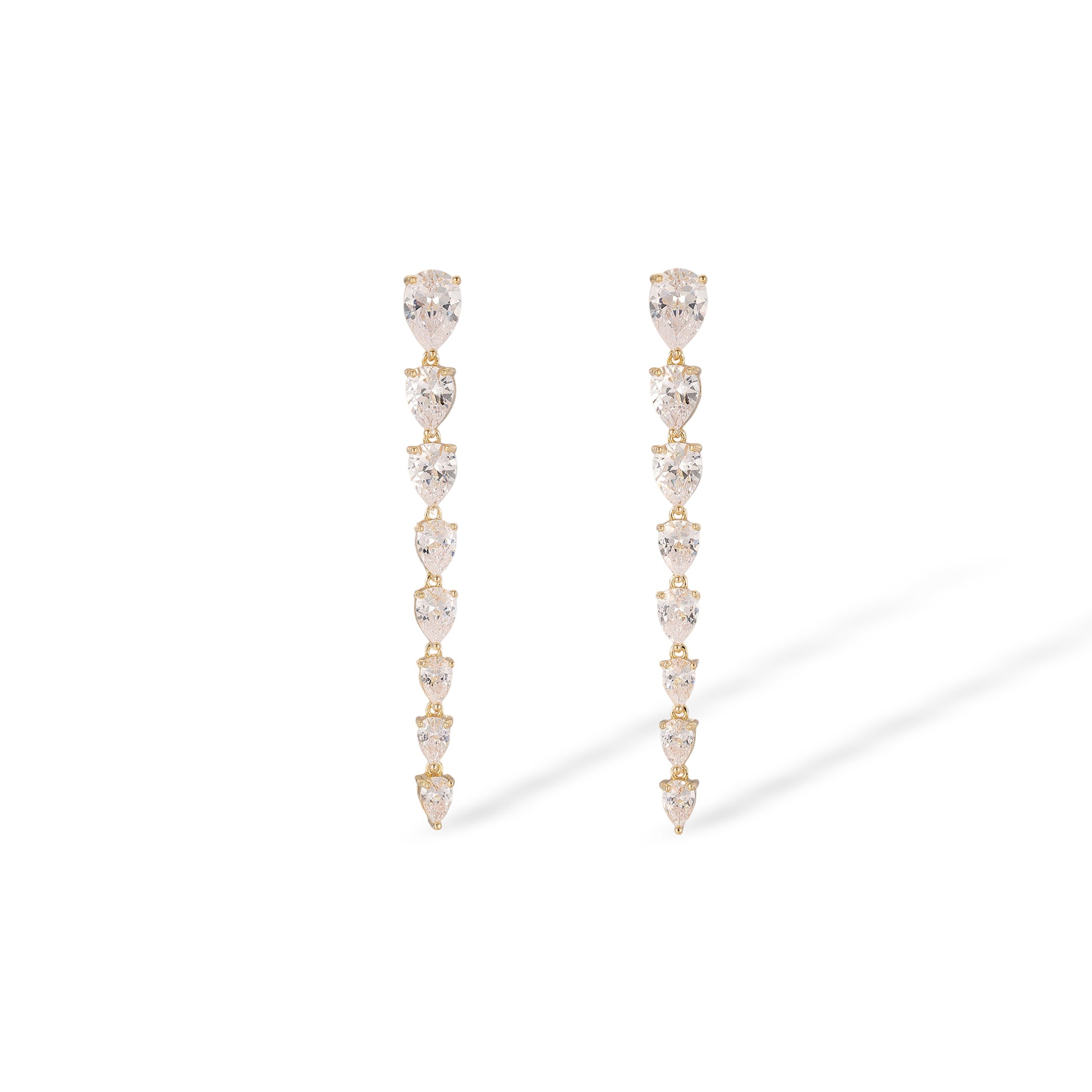 Edeltraud 14K Gold Teardrop Drop Earrings & Necklace Set