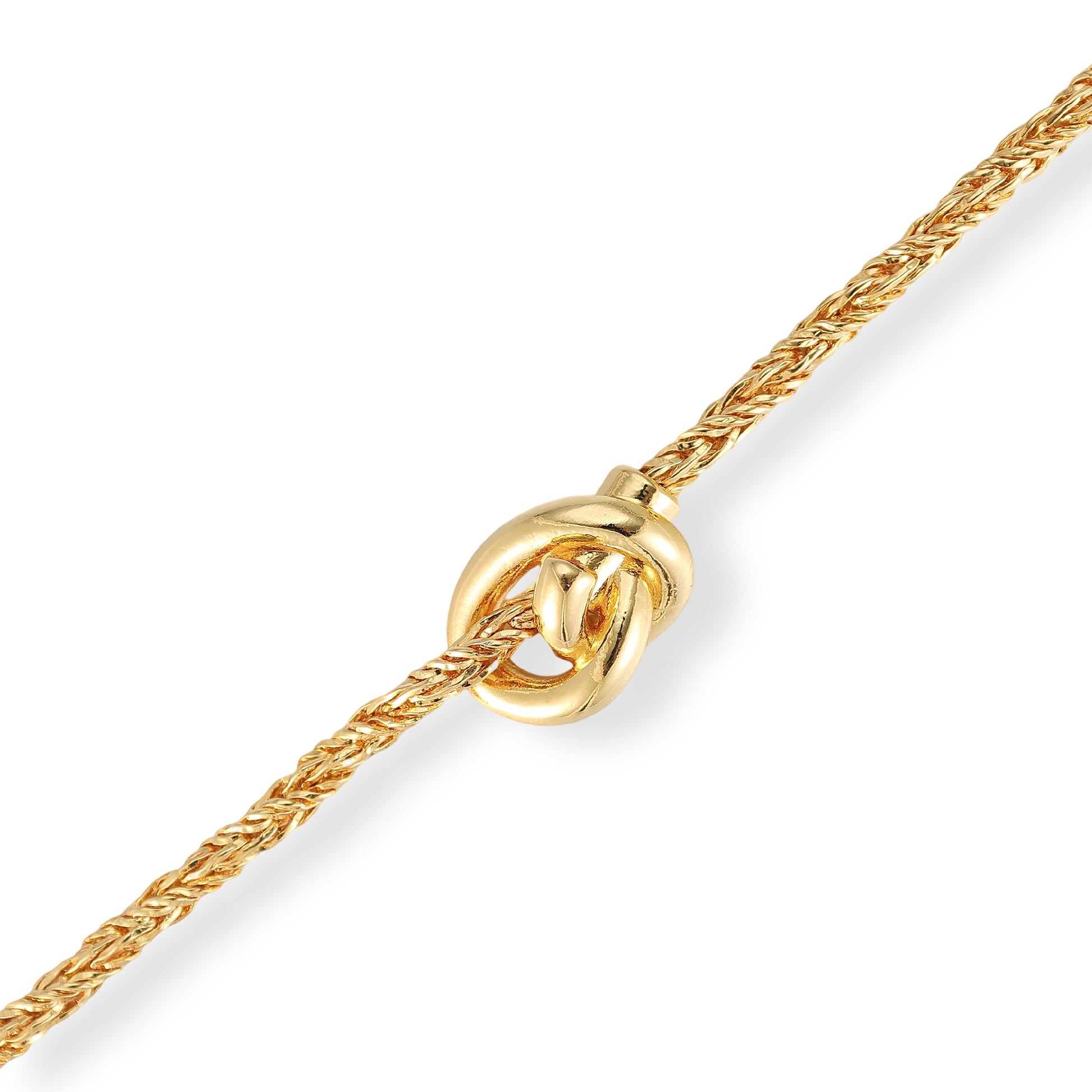 Edelvine 14K Gold Twisted Rope Knot Bracelet