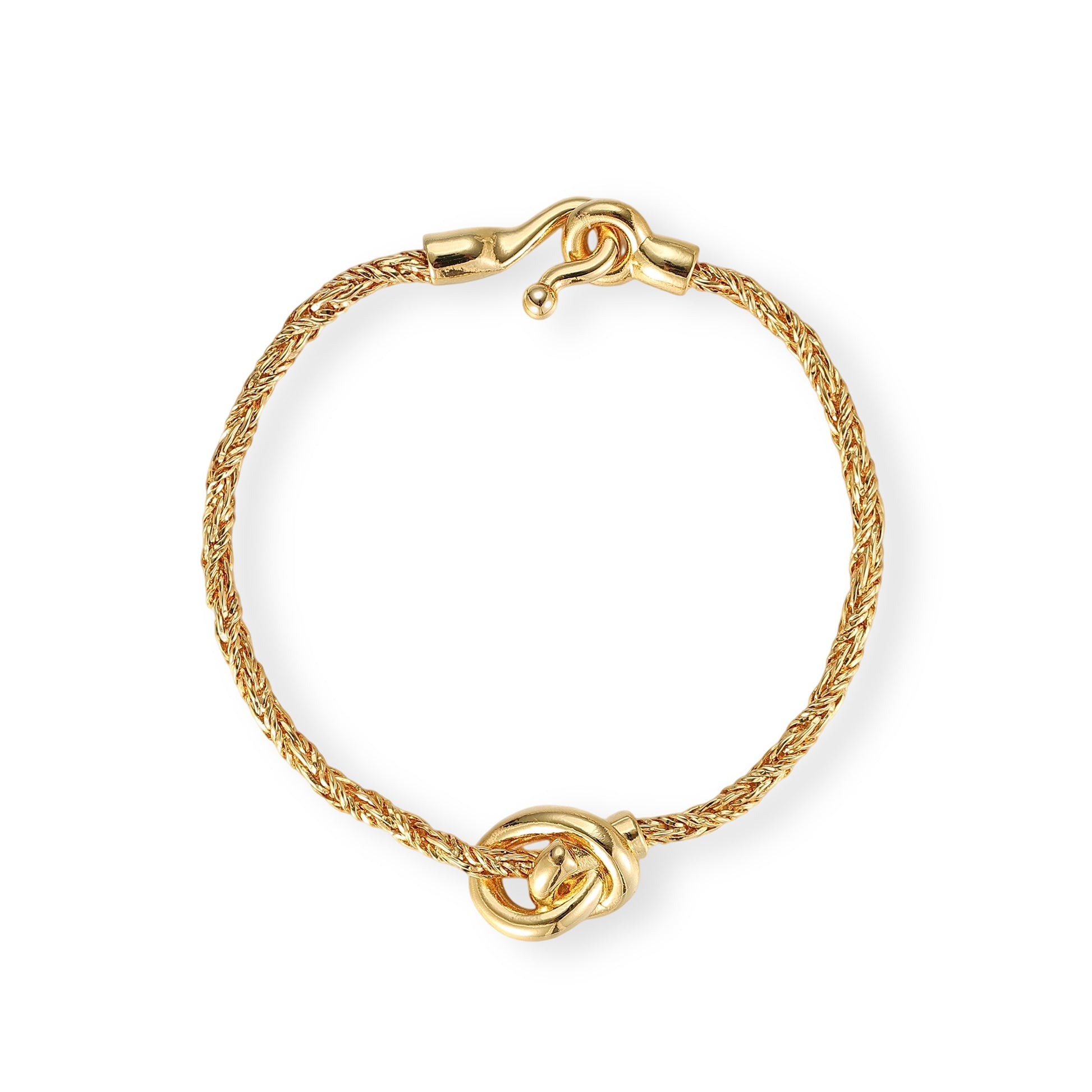 Edelvine 14K Gold Twisted Rope Knot Bracelet