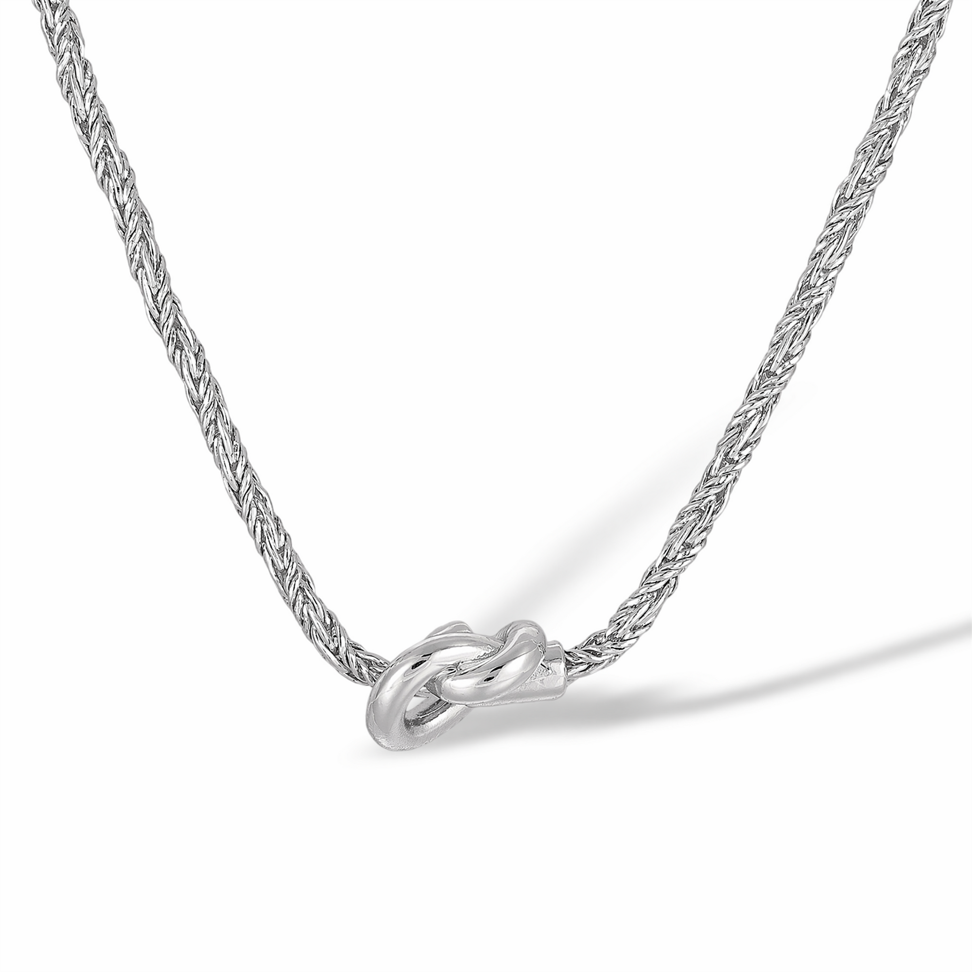 Edelvine 14K Gold Twisted Rope Knot Necklace