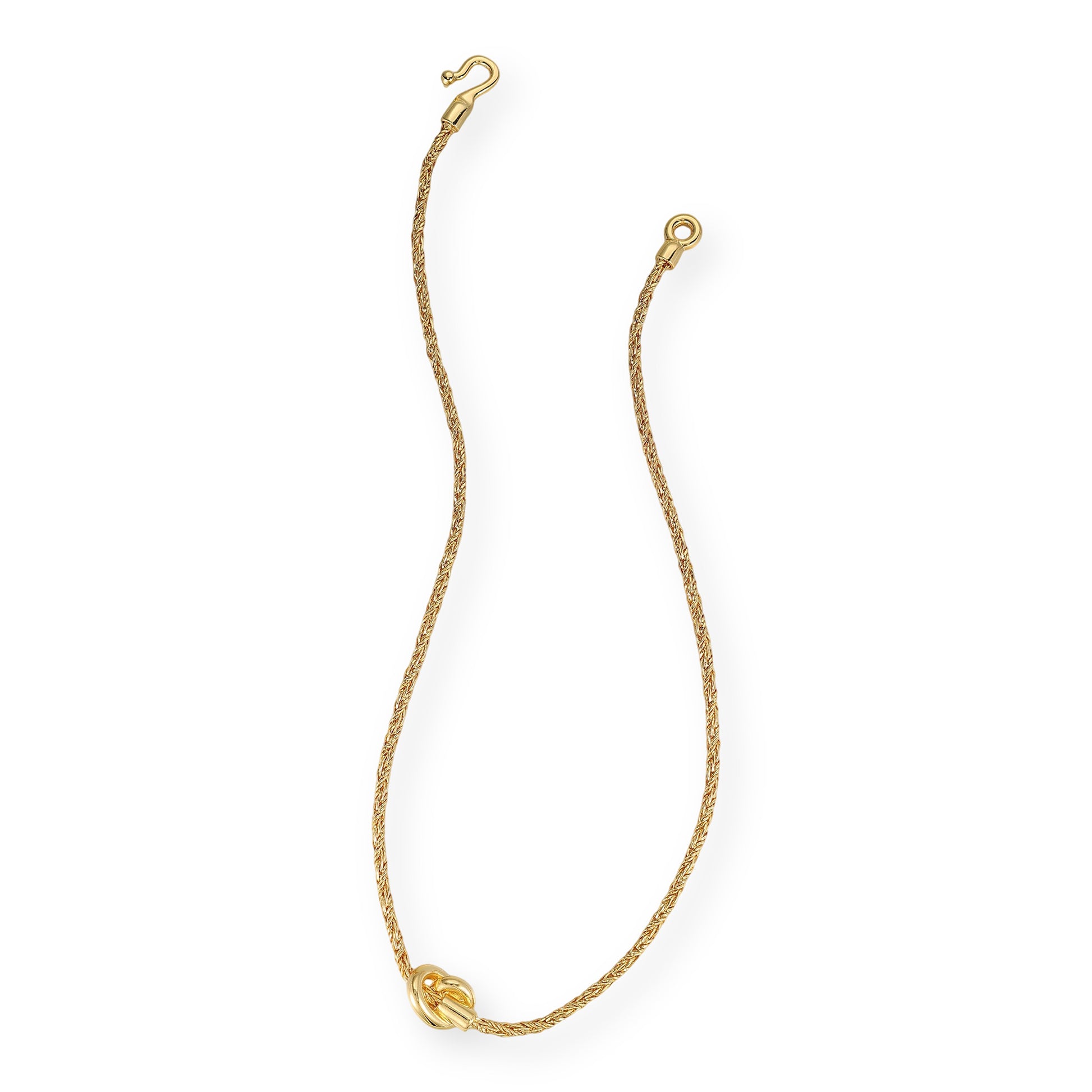 Edelvine 14K Gold Twisted Rope Knot Necklace