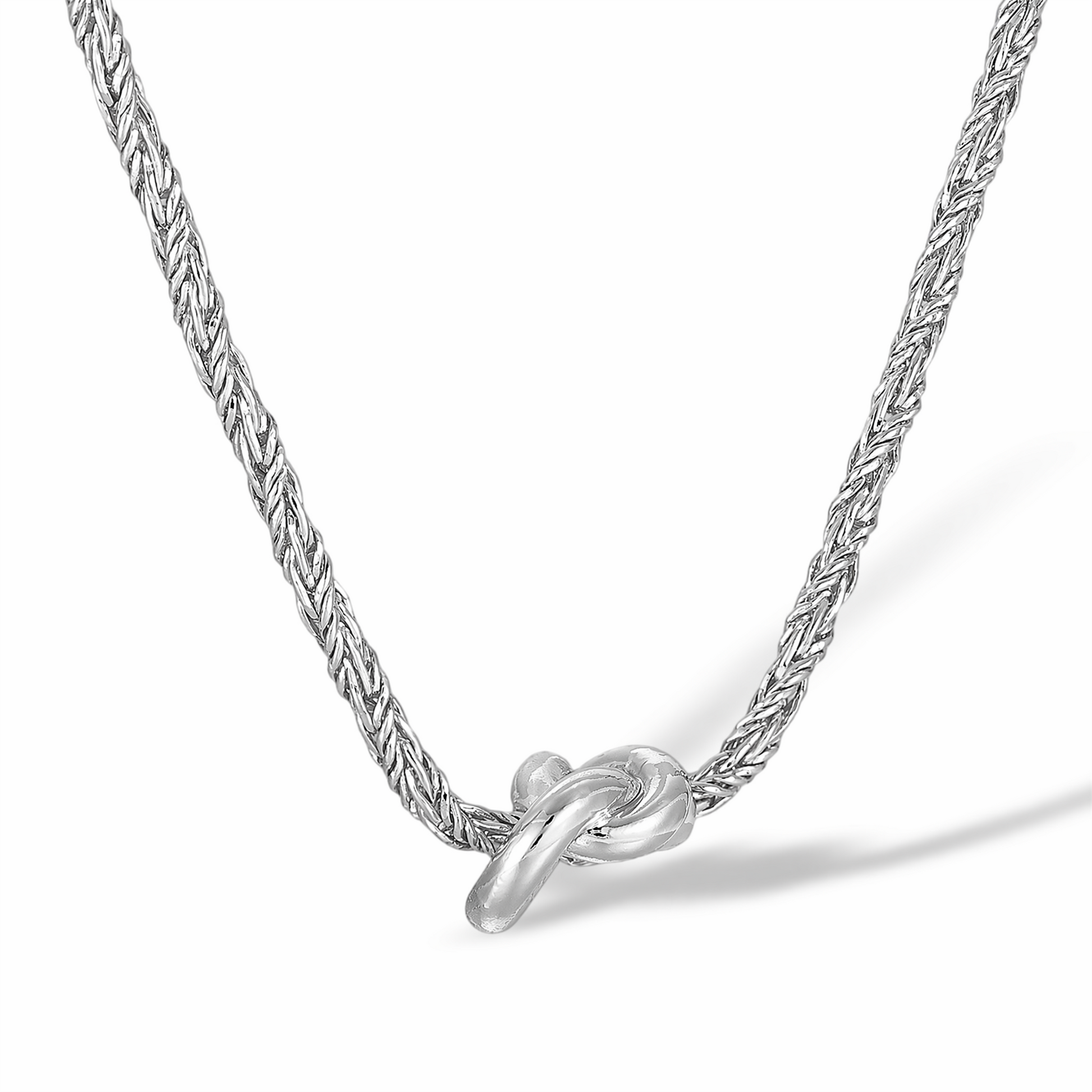 Edelvine 14K Gold Twisted Rope Knot Necklace