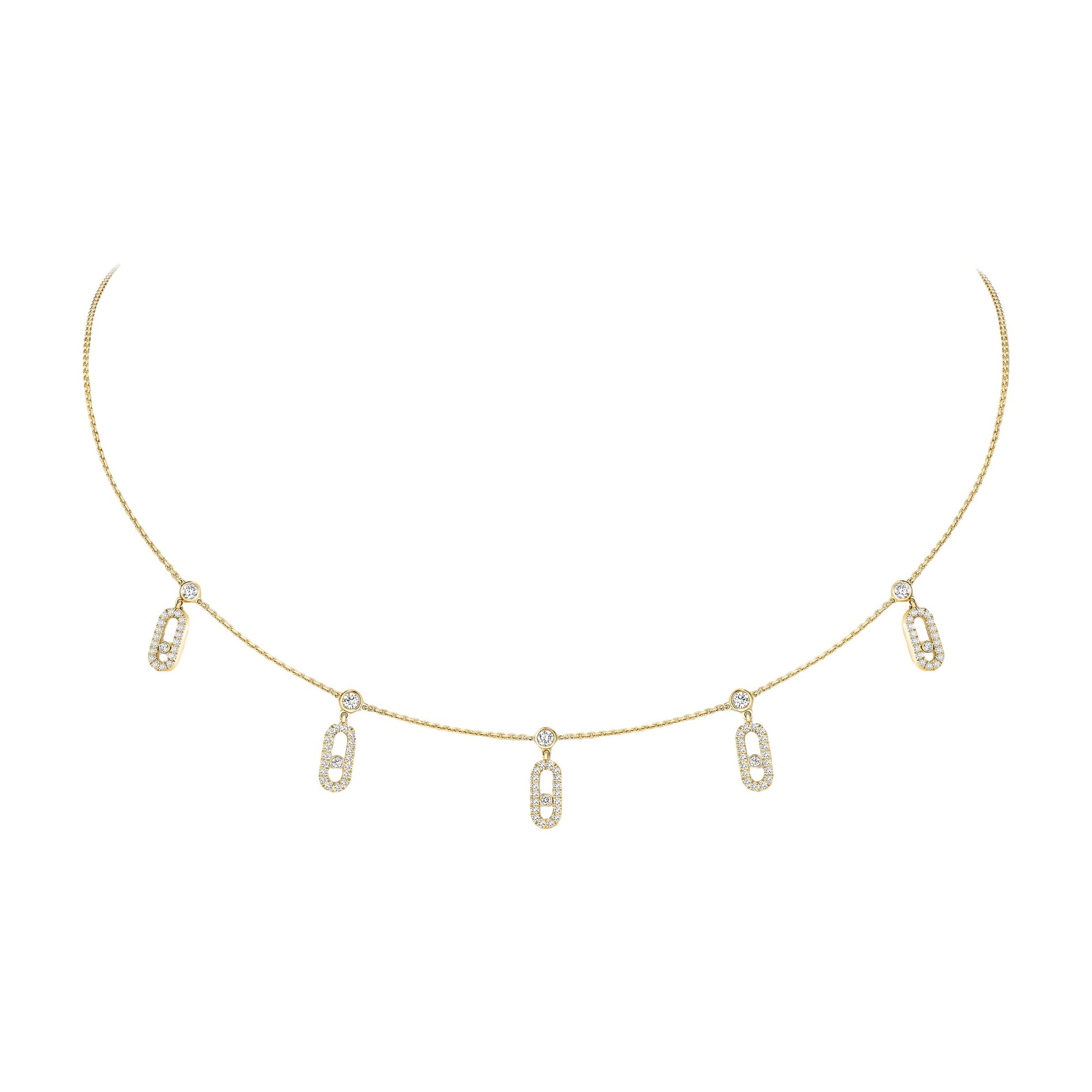 Egilrun 14K Gold Paperclip Choker Necklace